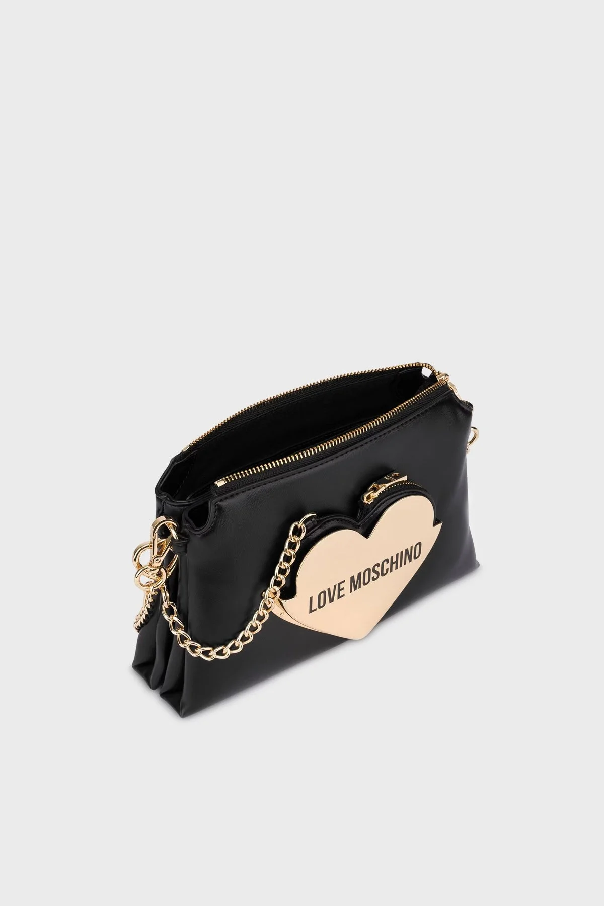 Love Moschino Çıkarılabilir Zincir Askılı Bayan Çanta JC4128PP1ILO0000 SİYAH - 3