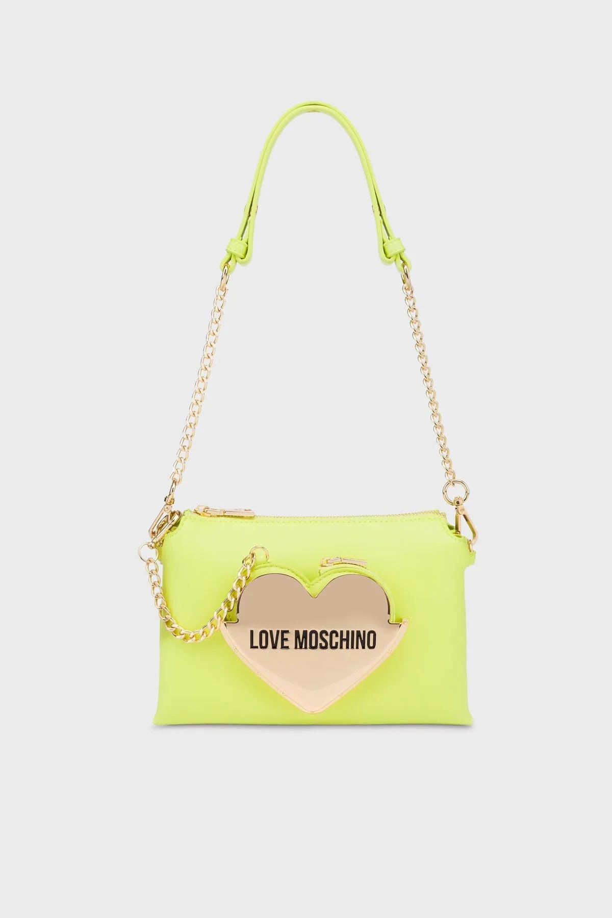 Love Moschino Çıkarılabilir Zincir Askılı Bayan Çanta JC4128PP1ILO0404 FISTIK YEŞİL - 1