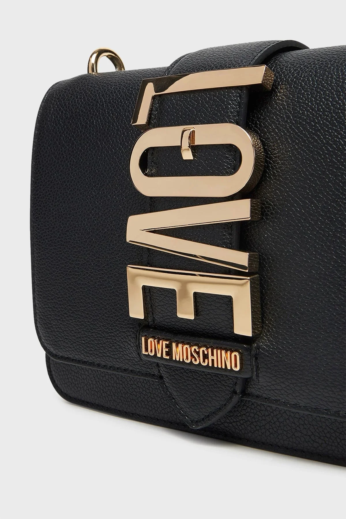 Love Moschino Çıkarılabilir Zincir Askılı Bayan Çanta JC4227PP0MKC0000 SİYAH - 5