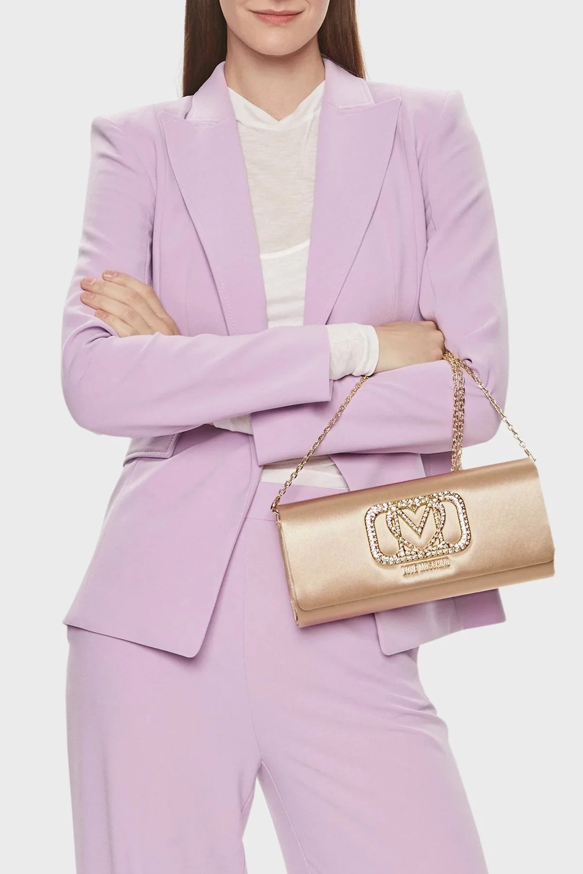 Love Moschino Çıkarılabilir Zincir Askılı Bayan Çanta JC4296PP0IKV0123 GOLD - 2