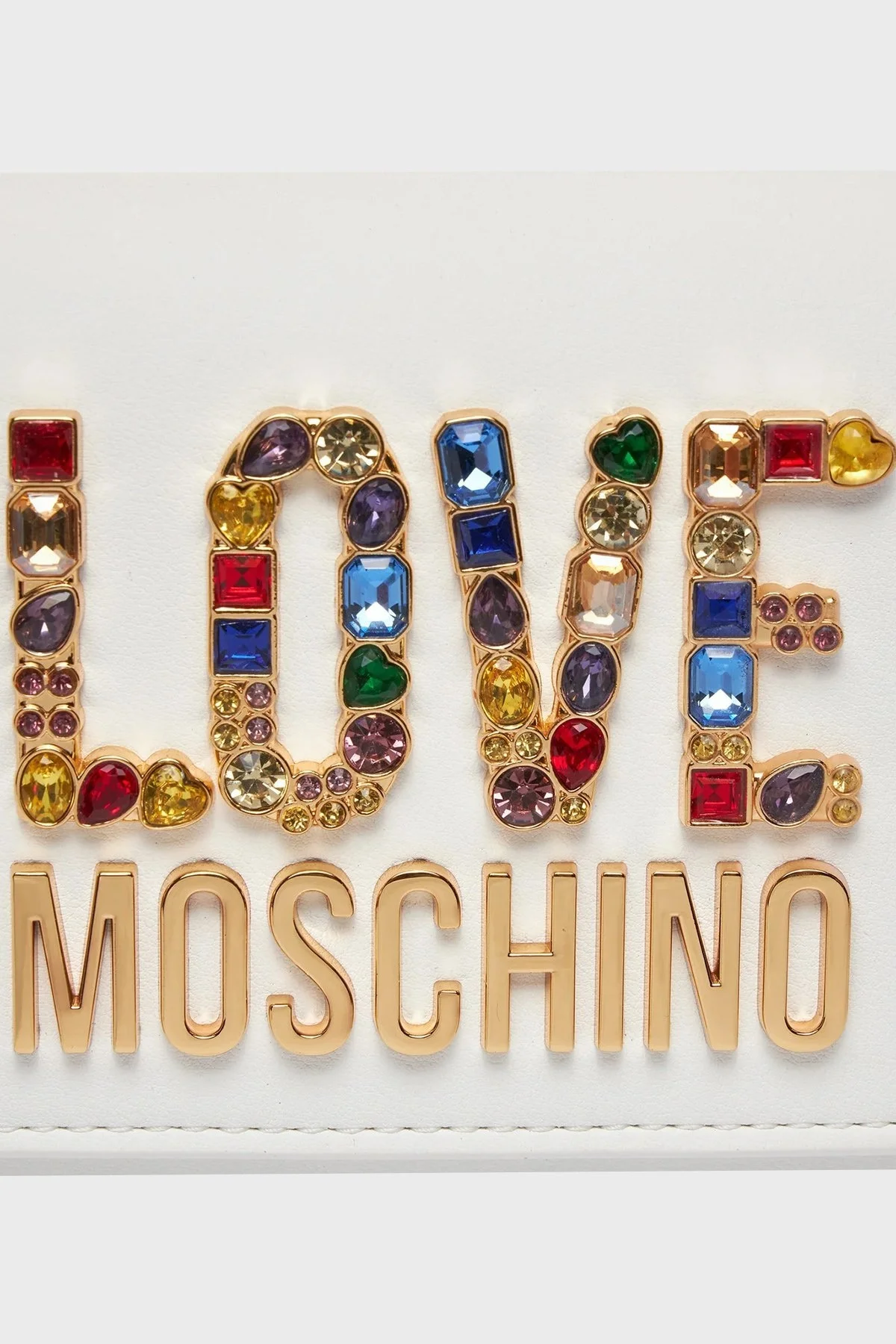 Love Moschino Çıkarılabilir Zincir Askılı Bayan Çanta JC4335PP0IKJ0100 BEYAZ - 5