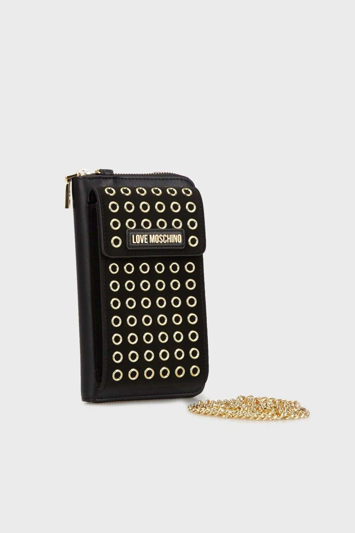 Love Moschino Çıkarılabilir Zincir Askılı Bayan Telefon Çantası JC5628PP1LLH100A SİYAH - 2