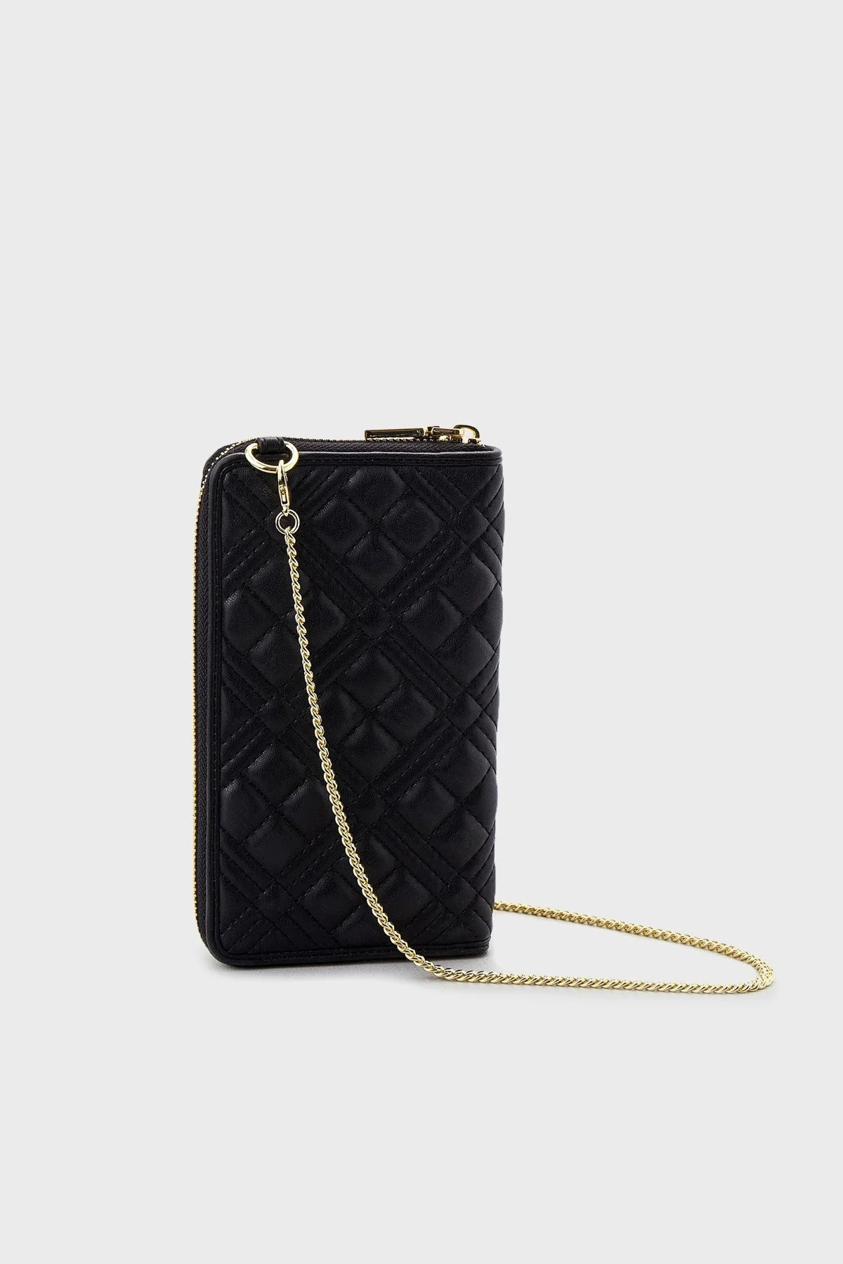 Love Moschino Çıkarılabilir Zincir Askılı Bayan Telefon Çantası JC5682PP1LLA0000 SİYAH - 2