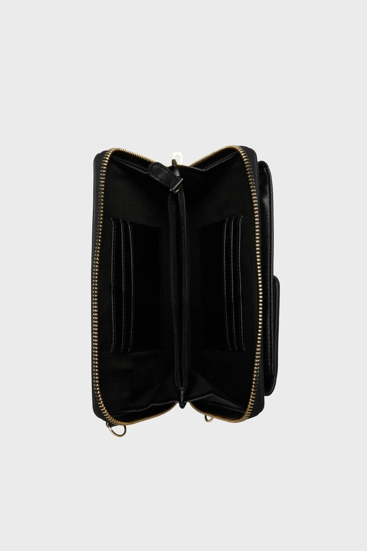 Love Moschino Çıkarılabilir Zincir Askılı Logolu Bayan Cüzdan JC5701PP1MLD0000 SİYAH - 4