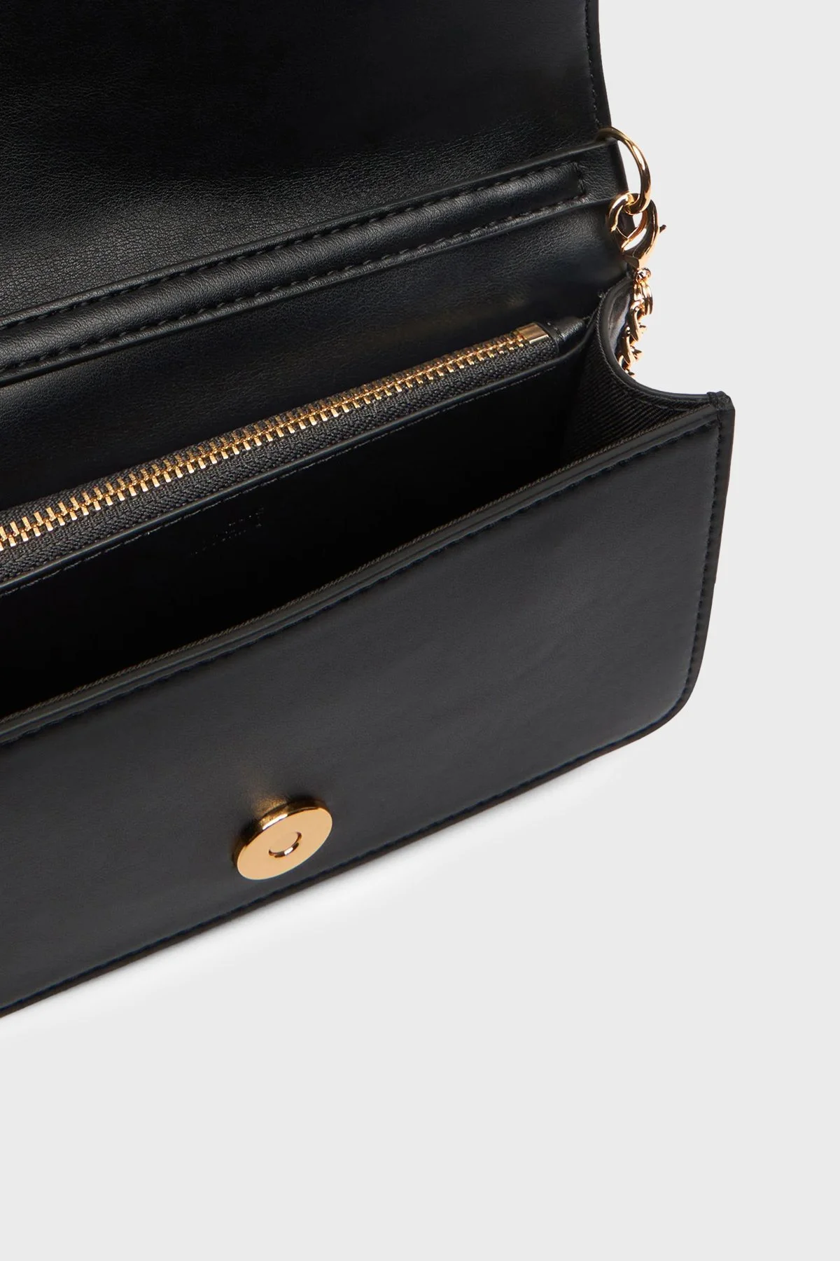 Love Moschino Çıkarılabilir Zincir Askılı Portföy Bayan Cüzdan JC5640PP1OLC0000 SİYAH - 6