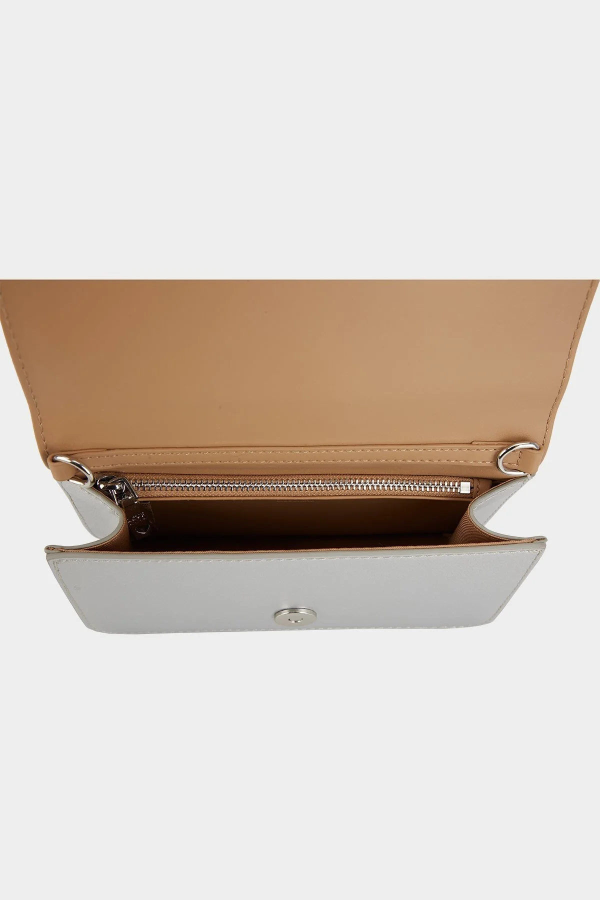 Love Moschino Çıkarılabilir Zincirli Çapraz Askılı Kapitone Mini Bayan Çanta JC5681PP1HLA0902 GRİ - 4