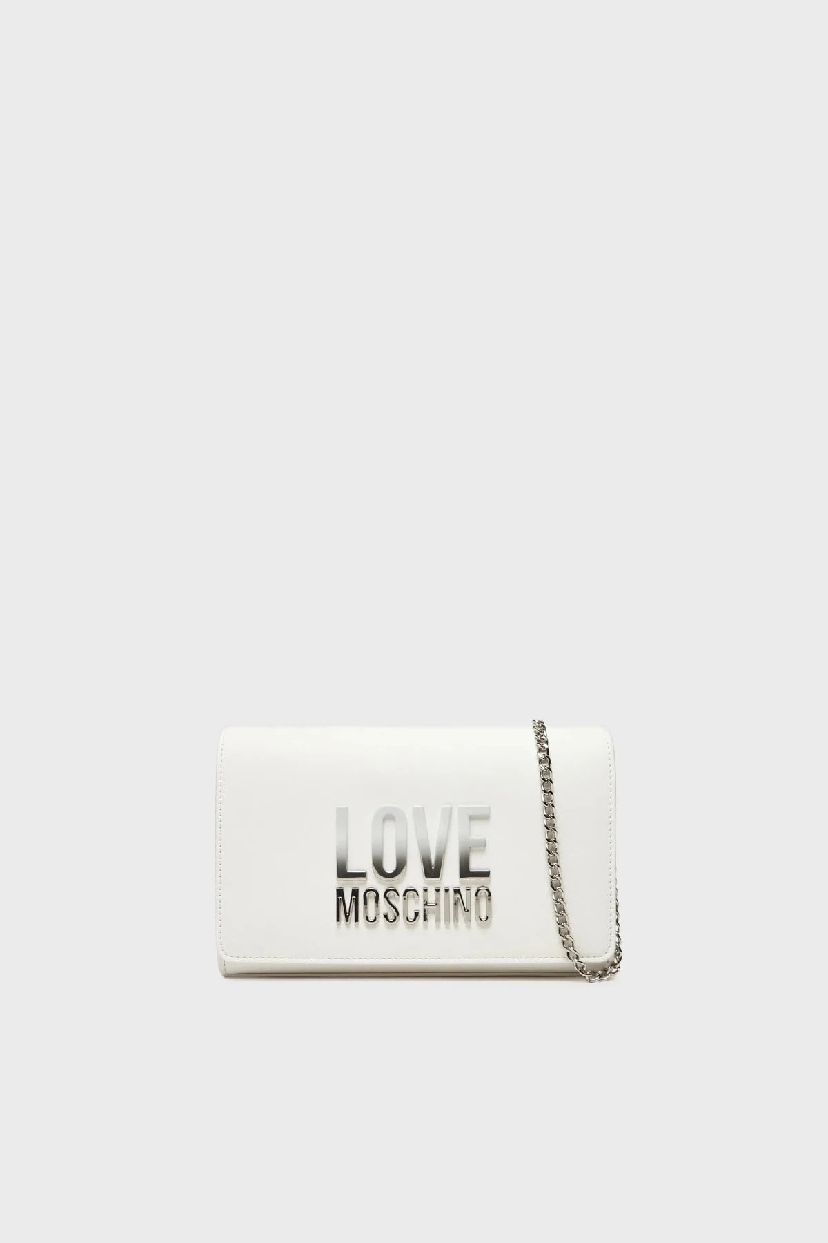 Love Moschino Degrade Logolu Zincir Askılı Bayan Çanta JC4260PP0MKD0100 BEYAZ - 1