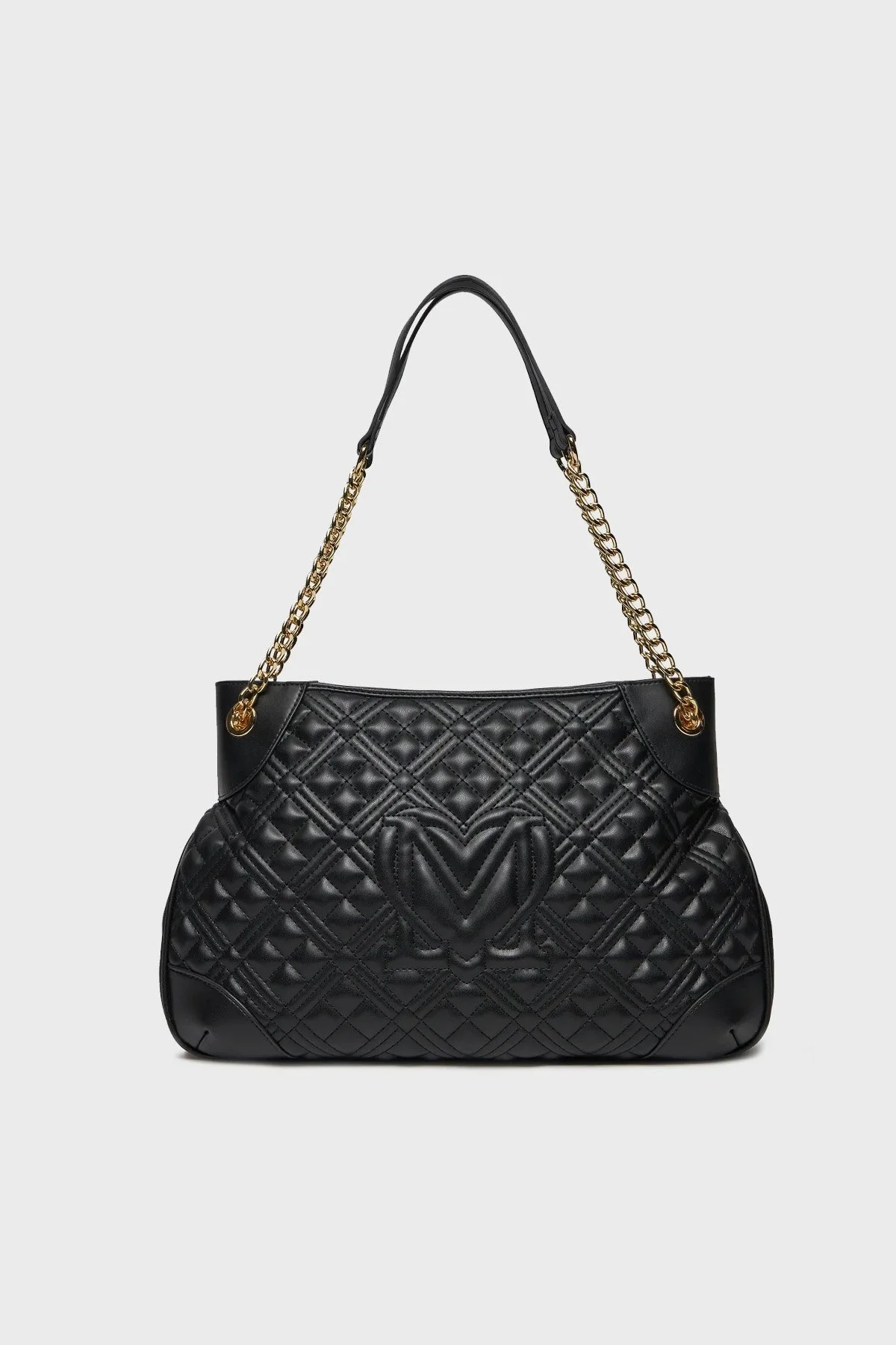 Love Moschino Deri Logolu Zincir Askılı Bayan Çanta JC4012PP1ILA0000 SİYAH - 2