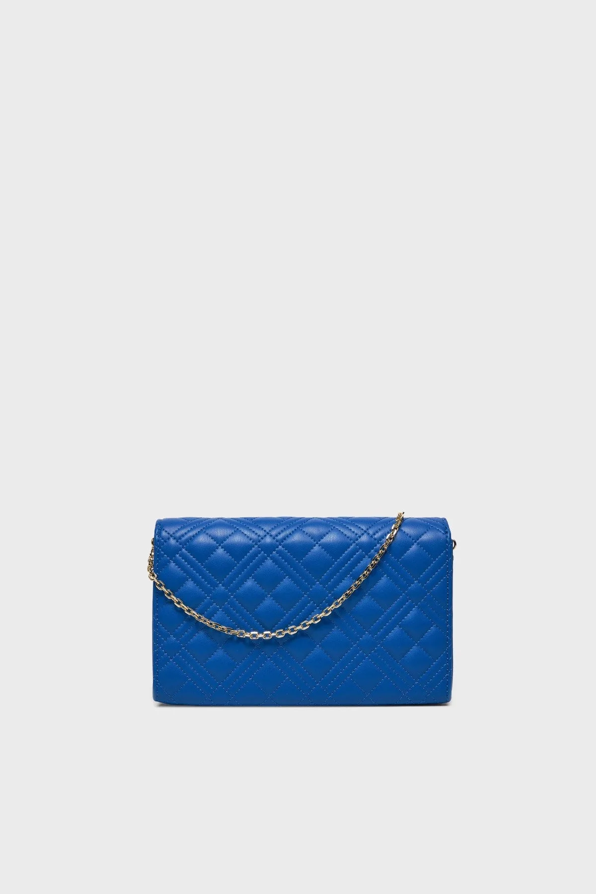 Love Moschino Deri Logolu Zincir Askılı Bayan Çanta JC4079PP0ILA0715 MAVİ - 3
