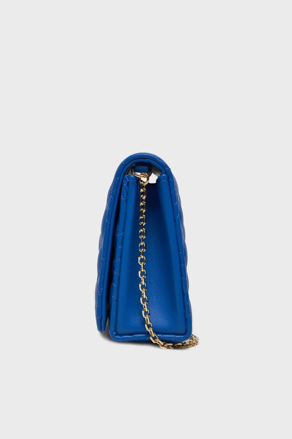 Love Moschino Deri Logolu Zincir Askılı Bayan Çanta JC4079PP0ILA0715 MAVİ - 4