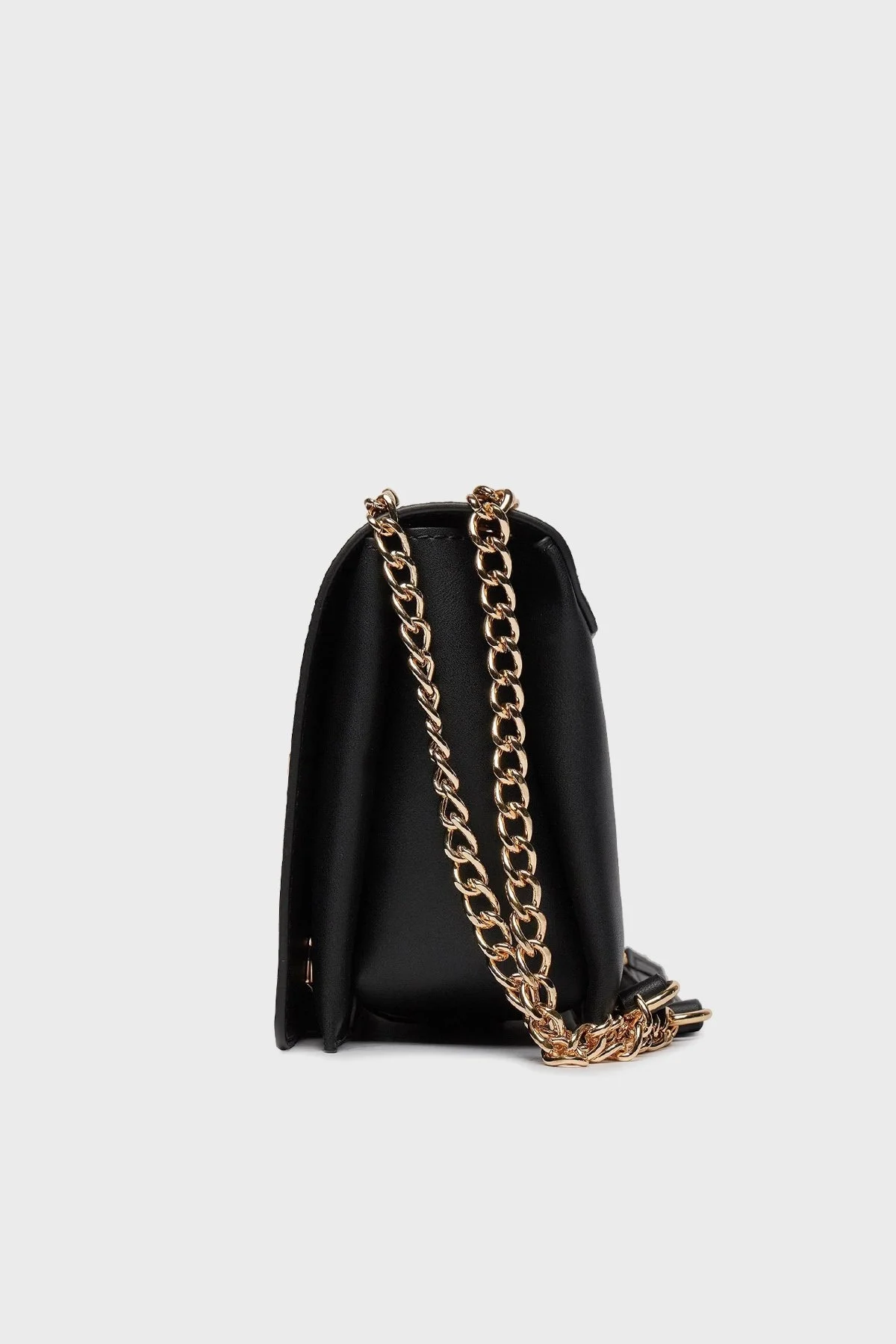 Love Moschino Deri Logolu Zincir Askılı Bayan Çanta JC4117PP1ILM0000 SİYAH - 5