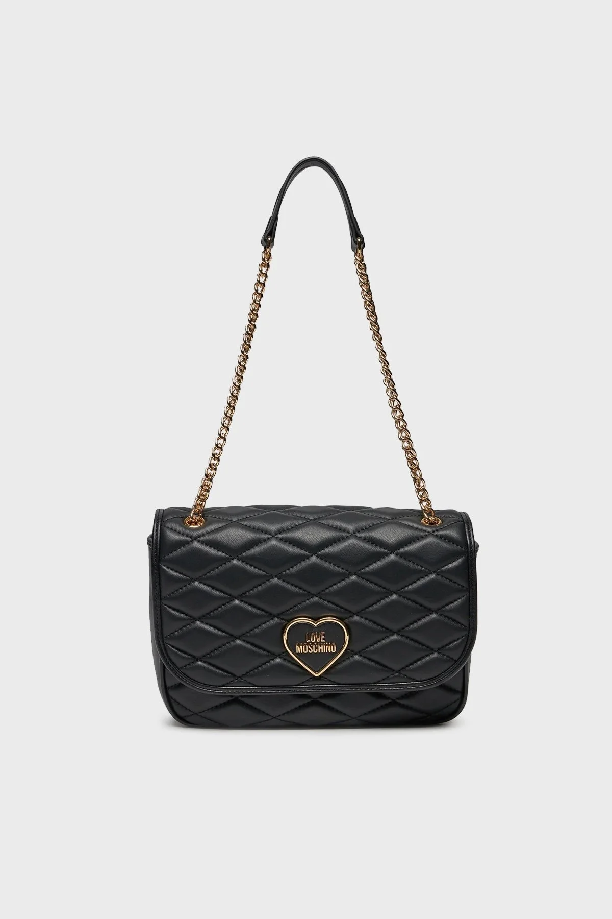 Love Moschino Deri Logolu Zincir Askılı Bayan Çanta JC4136PP1IL1000A SİYAH - 3