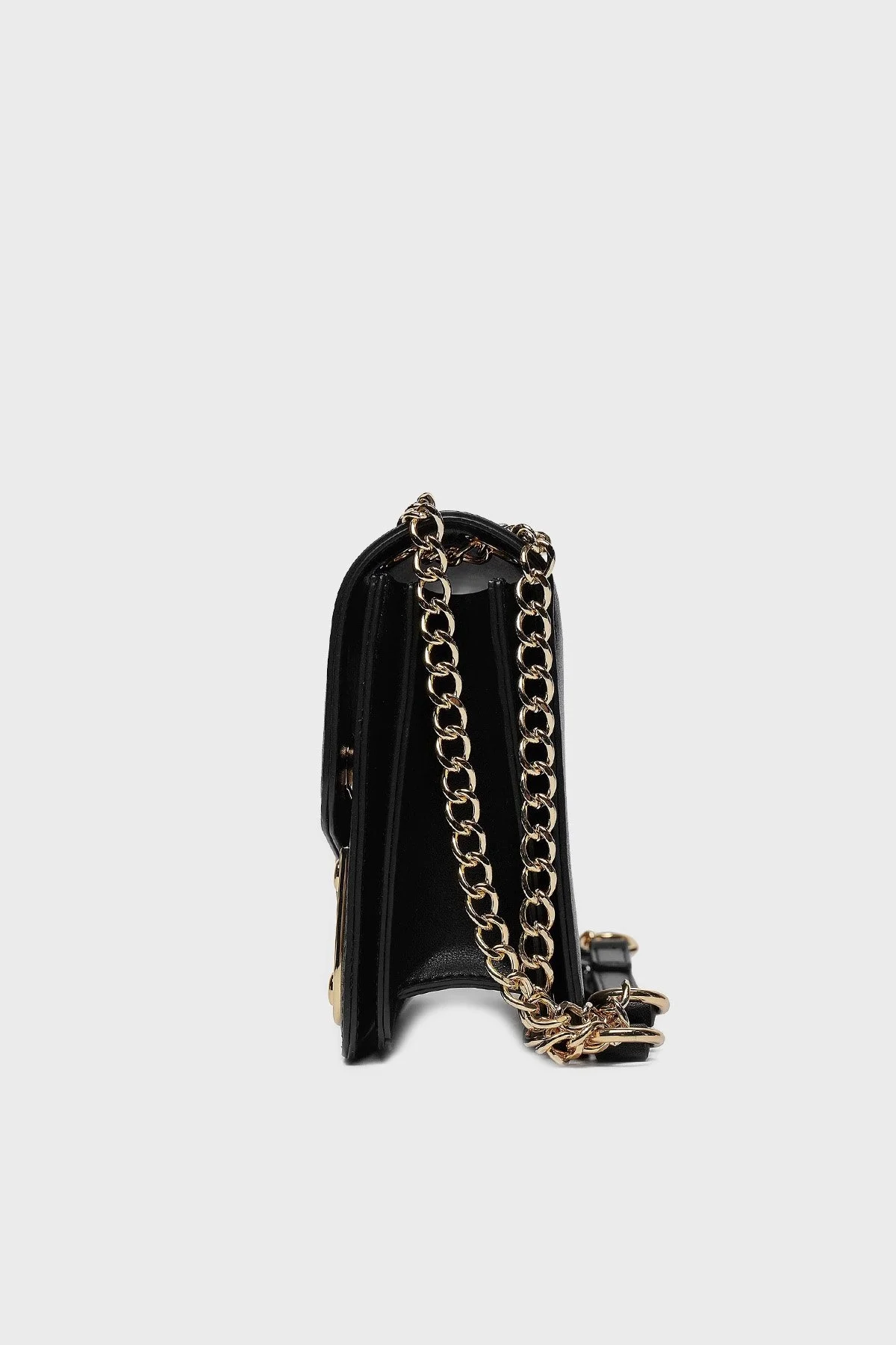 Love Moschino Deri Logolu Zincir Askılı Bayan Çanta JC4217PP1ILR0000 SİYAH - 5