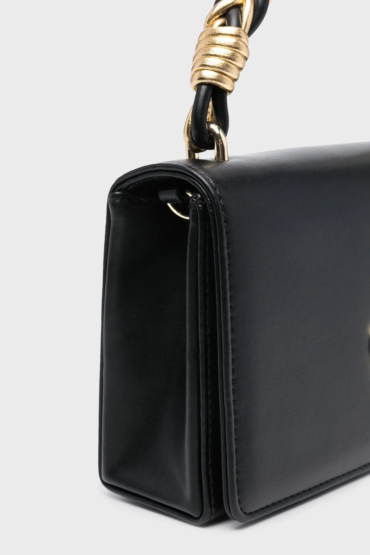 Love Moschino Deri Logolu Zincir Askılı Bayan Çanta JC4224PP1ILN200A SİYAH - 4