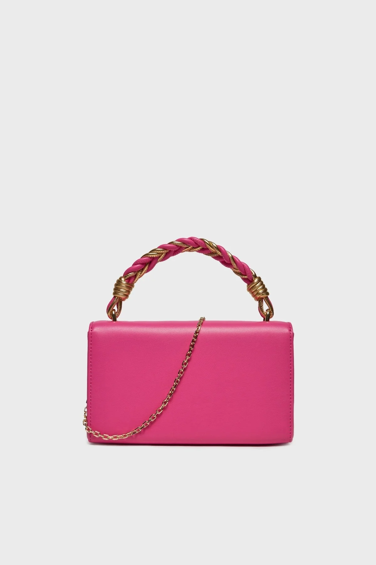 Love Moschino Deri Logolu Zincir Askılı Bayan Çanta JC4224PP1ILN261A FUŞYA - 3