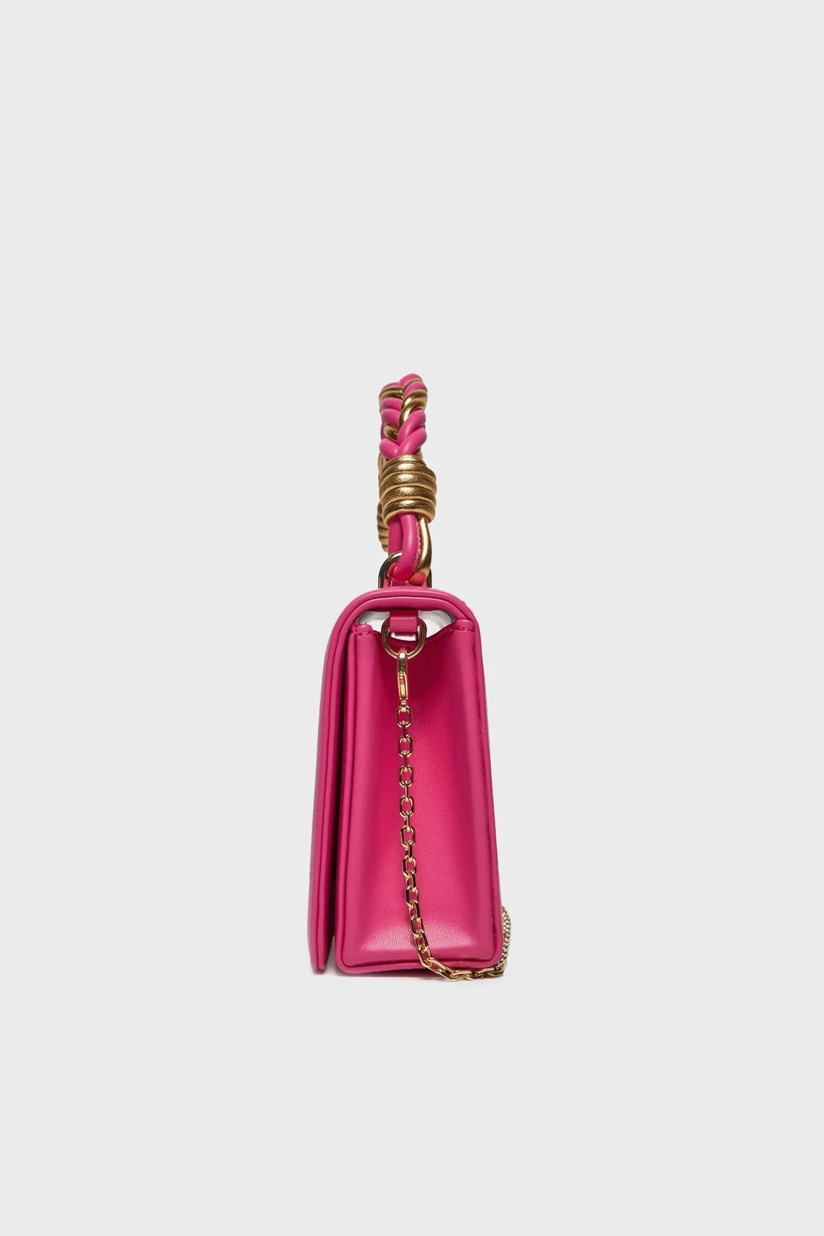 Love Moschino Deri Logolu Zincir Askılı Bayan Çanta JC4224PP1ILN261A FUŞYA - 4