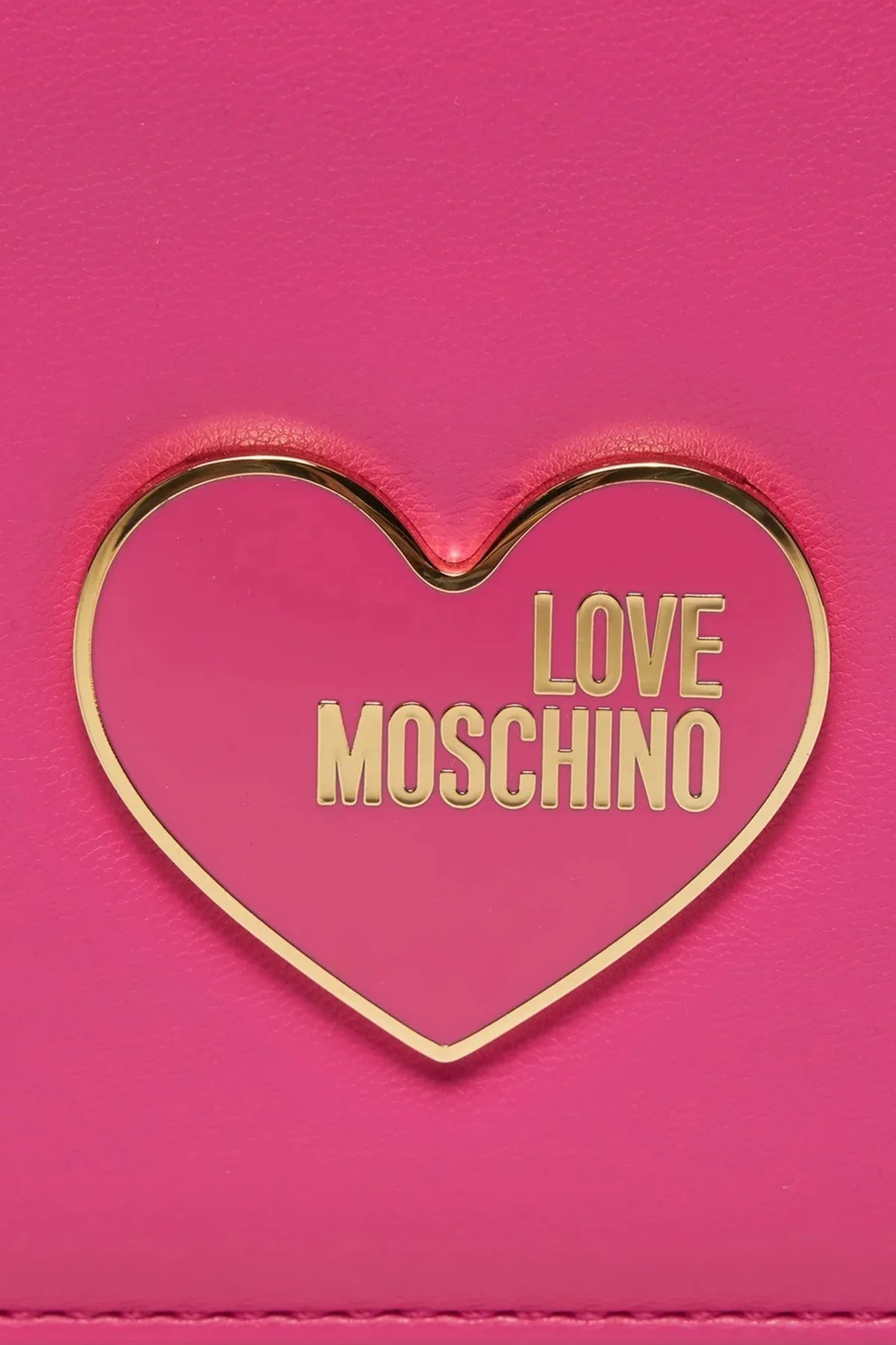 Love Moschino Deri Logolu Zincir Askılı Bayan Çanta JC4224PP1ILN261A FUŞYA - 5