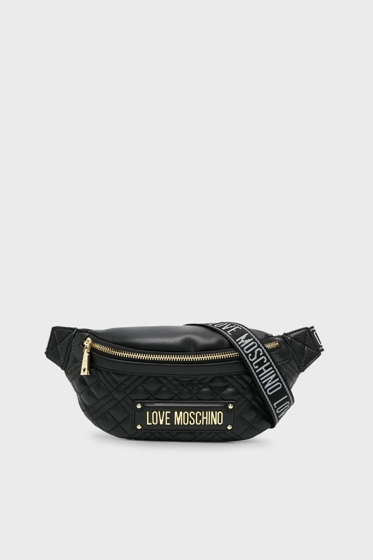 Love Moschino Fermuarlı Bayan Bel Çantası JC4003PP1GLA0000 SİYAH - 1