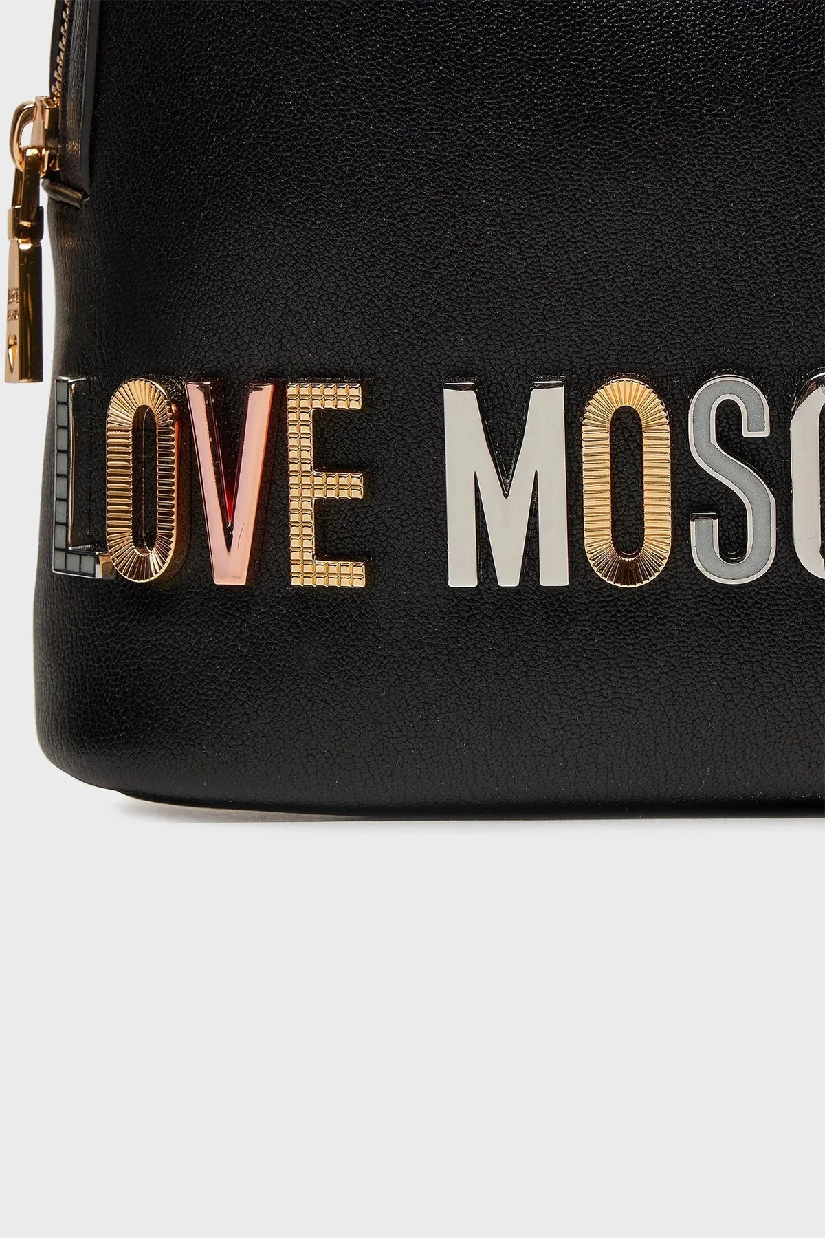 Love Moschino Fermuarlı Bayan Sırt Çantası JC4305PP0IKN0000 SİYAH - 5