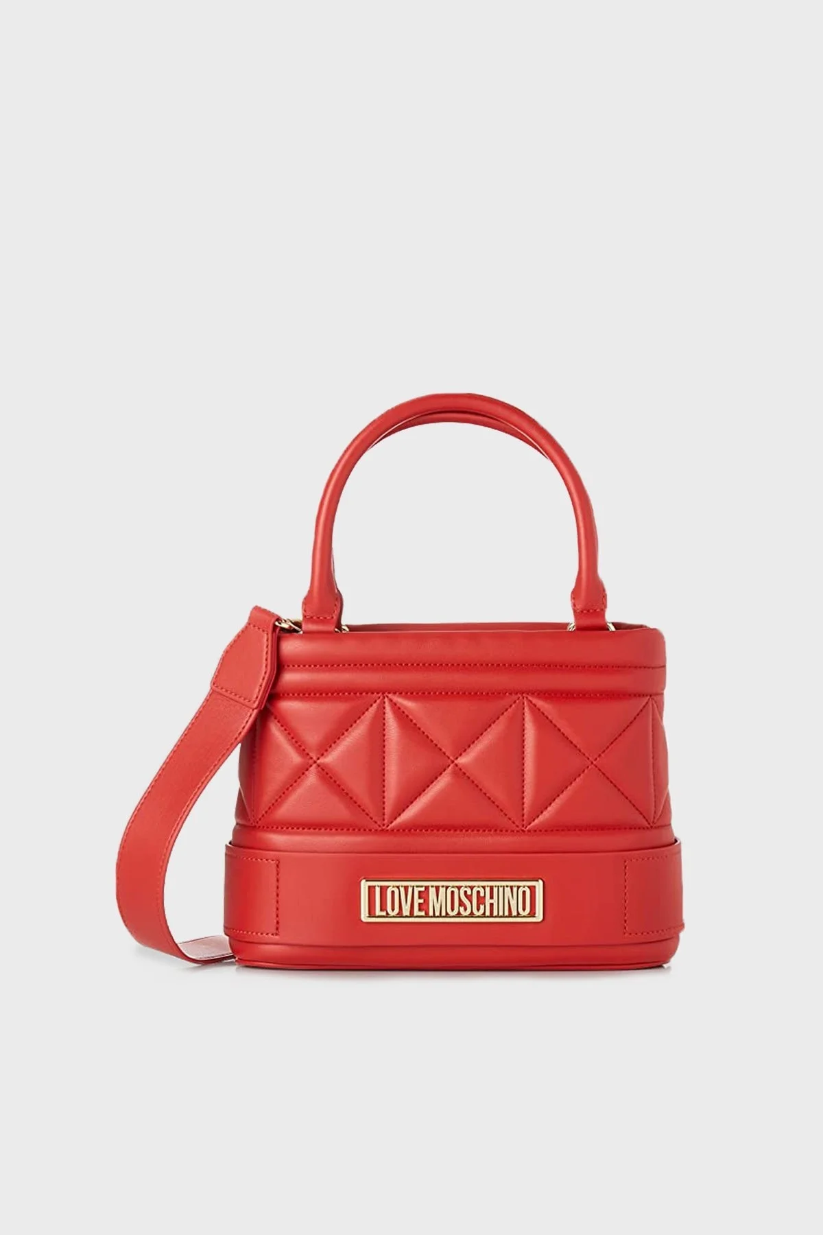 Love Moschino Fermuarlı Çıkarılabilir Uzatma Askılı Bayan Çanta JC4119PP1FLT0500 KIRMIZI - 1