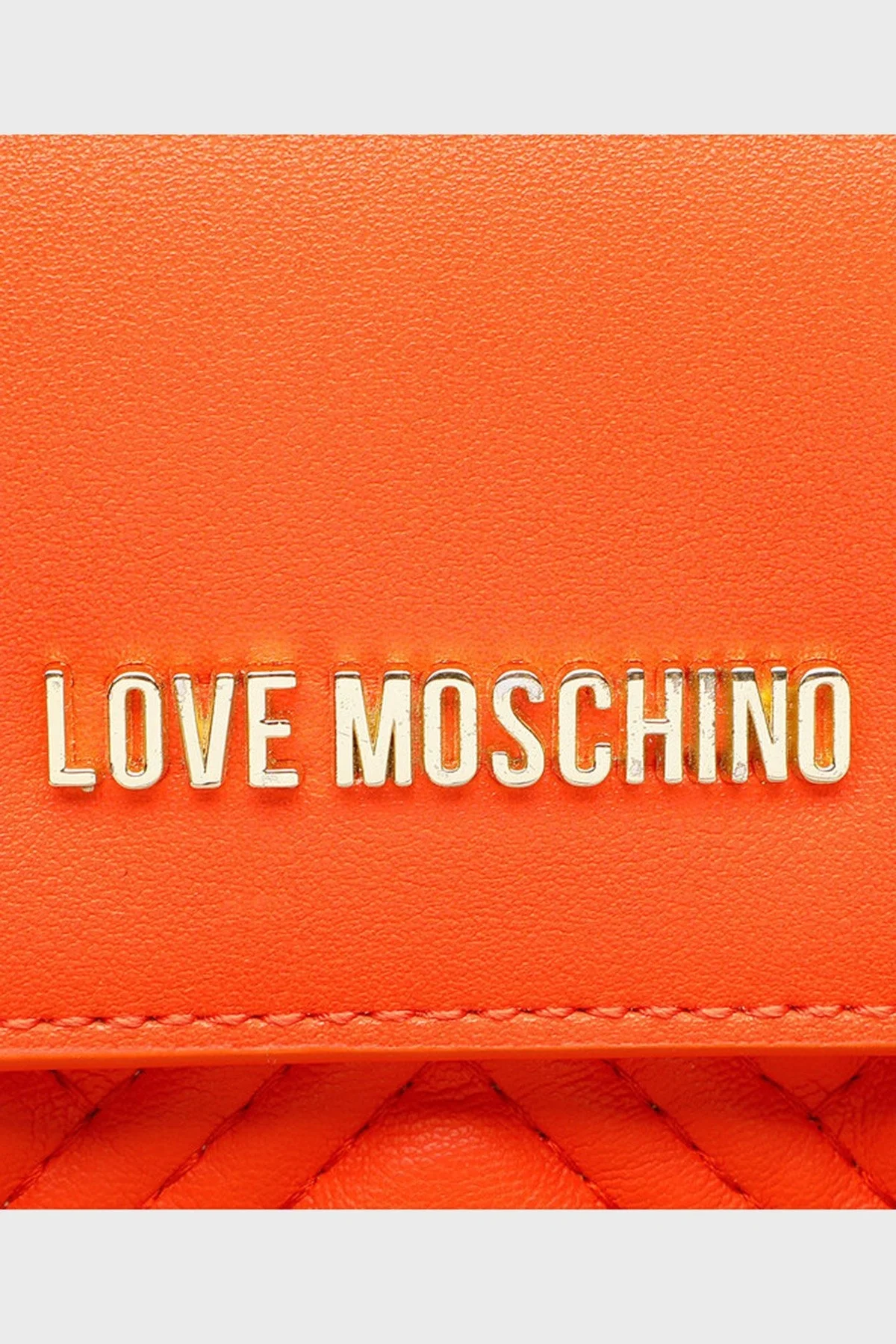 Love Moschino Fermuarlı Çıkarılabilir Zincir Askılı Bayan Telefon Çantası JC5682PP1GLA0450 TURUNCU - 3