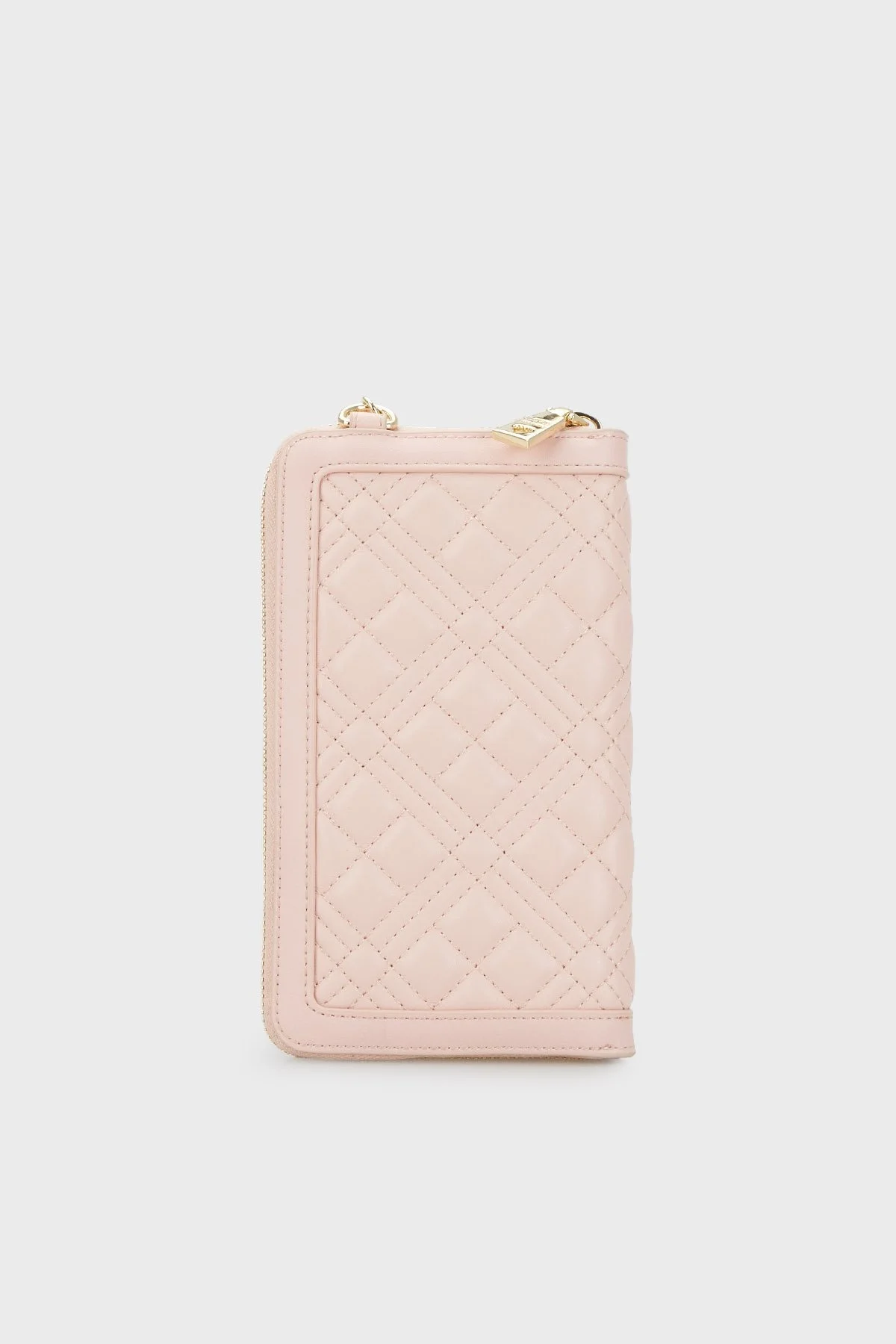 Love Moschino Fermuarlı Çıkarılabilir Zincir Askılı Bayan Telefon Çantası JC5682PP1GLA0609 PUDRA - 3