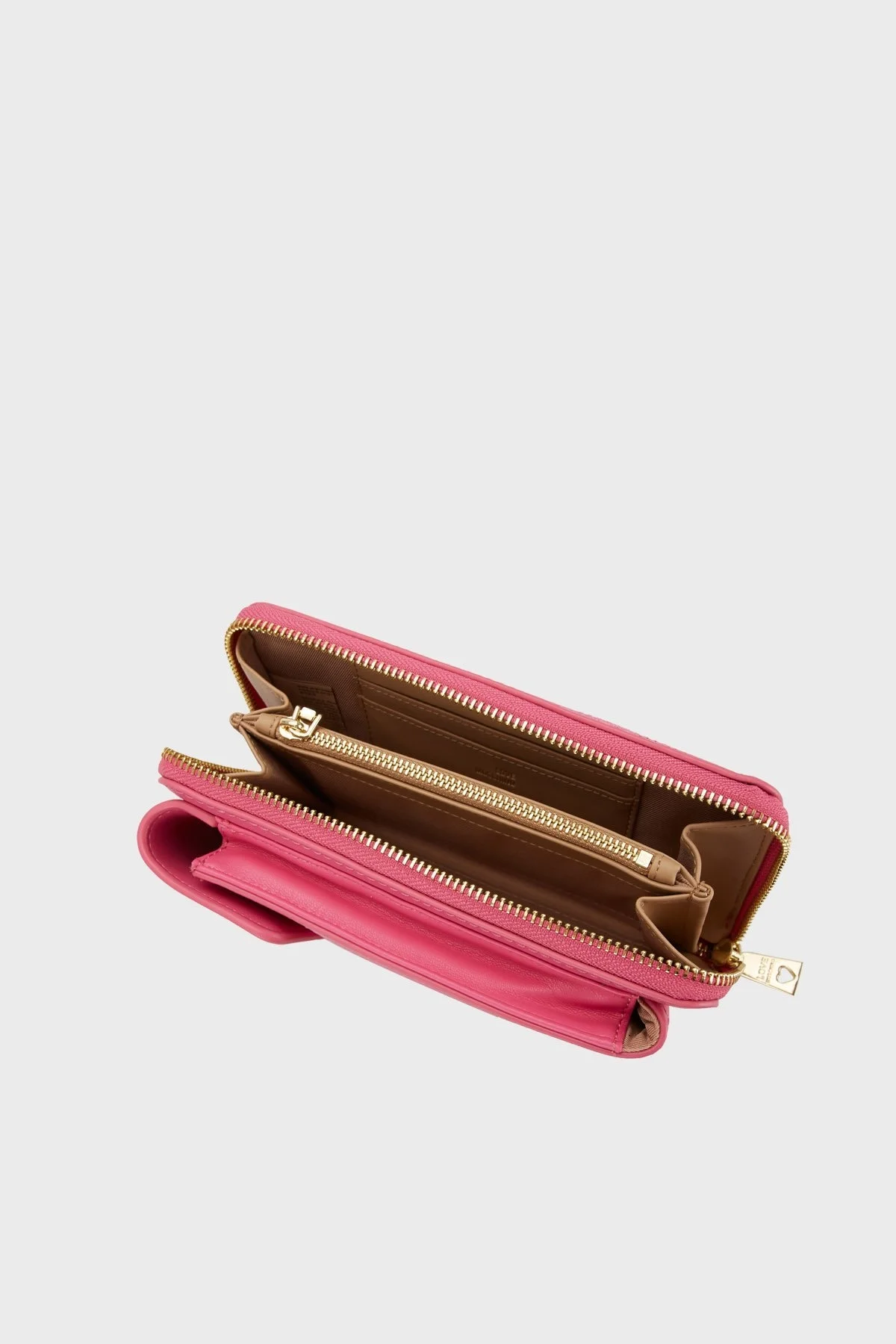 Love Moschino Fermuarlı Çıkarılabilir Zincir Askılı Bayan Telefon Çantası JC5682PP1GLA0615 FUŞYA - 4