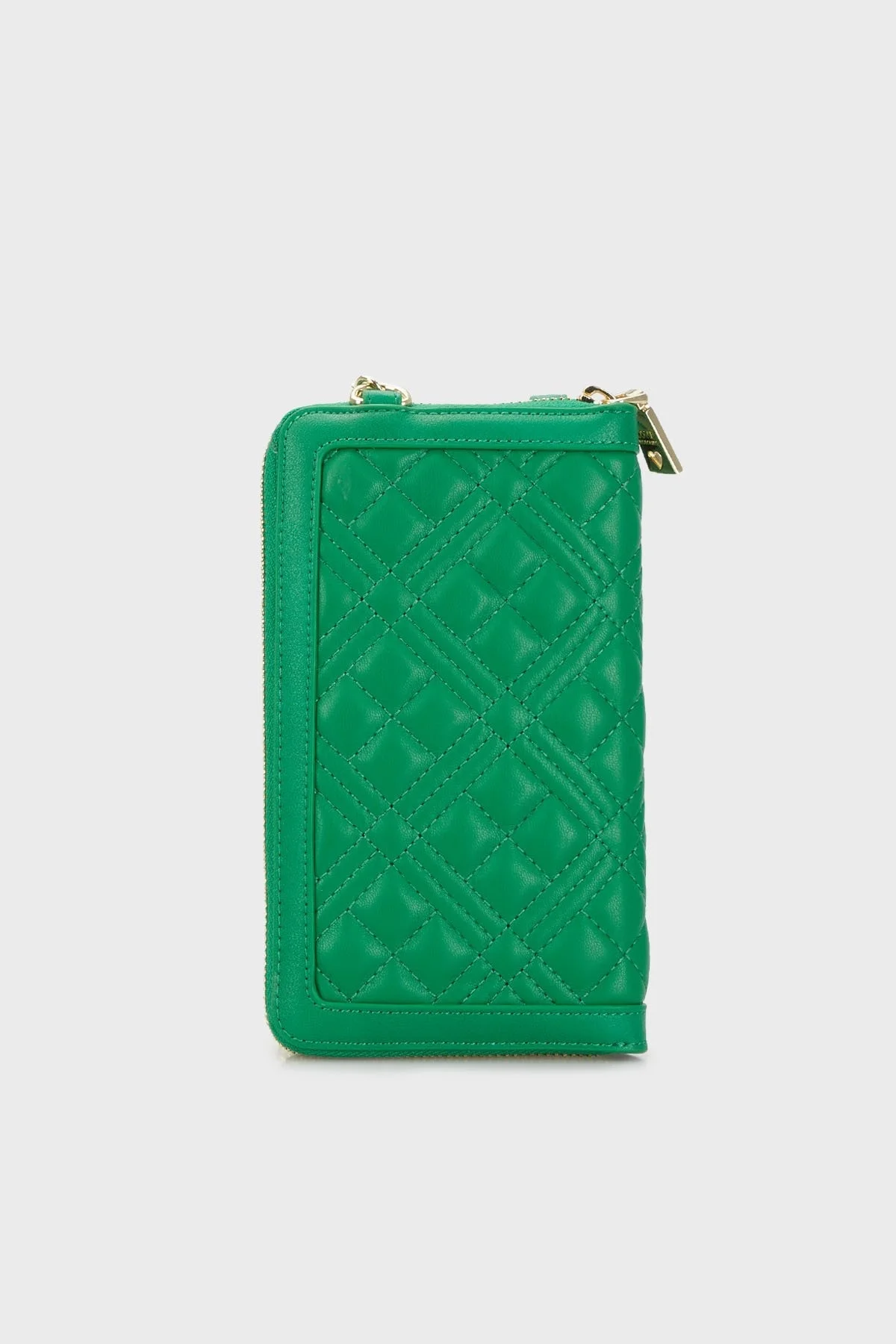 Love Moschino Fermuarlı Çıkarılabilir Zincir Askılı Bayan Telefon Çantası JC5682PP1GLA0801 YEŞİL - 3