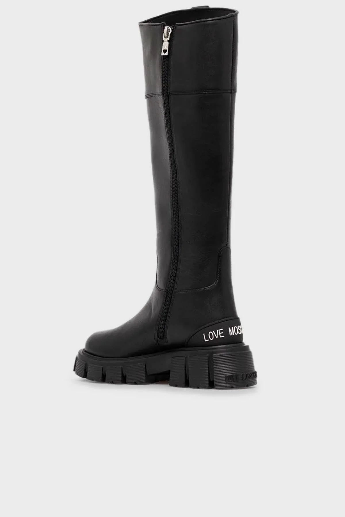 Love Moschino Fermuarlı Deri Bayan Çizme JA26015G1HIA0000 SİYAH - 3