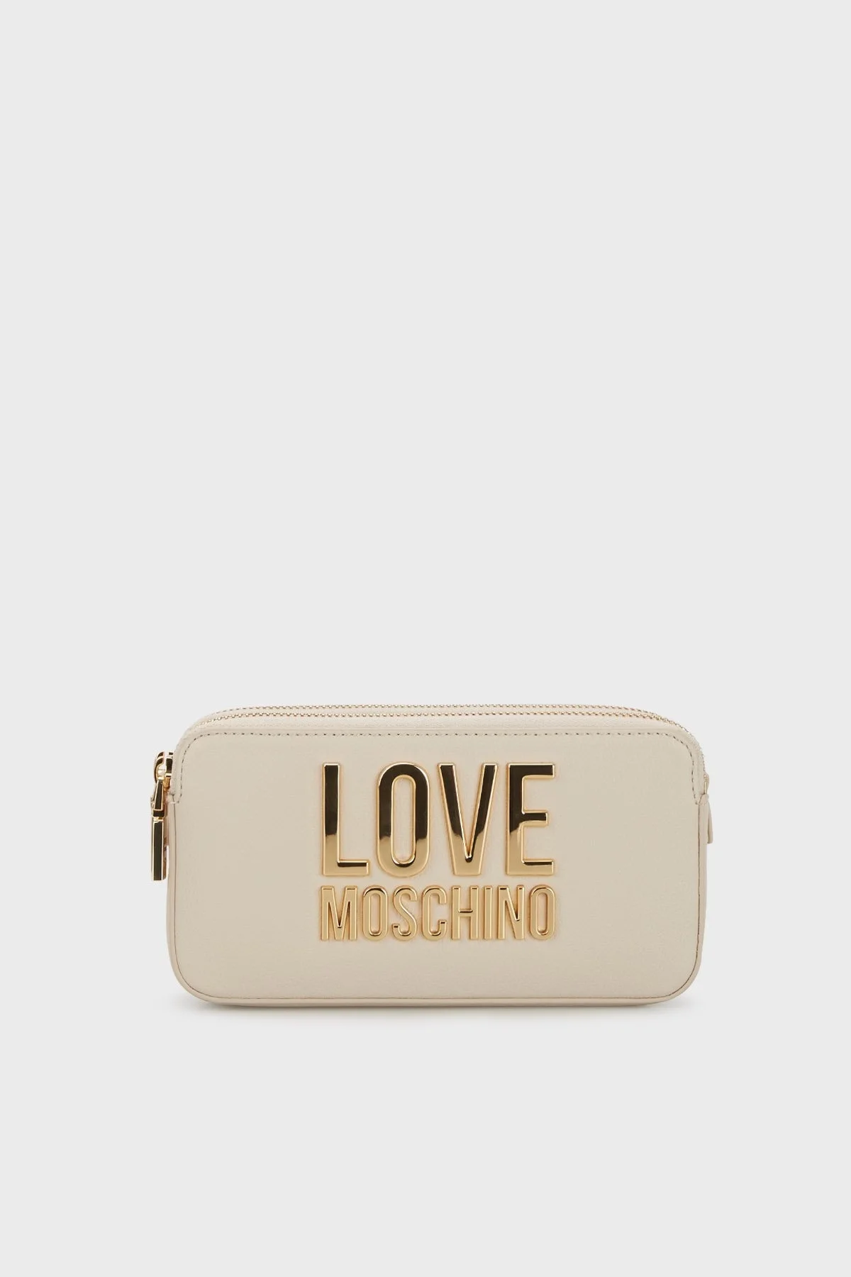 Love Moschino Fermuarlı Zincir Askılı Mini Bayan Çanta JC5609PP1GLI0110 BEJ - 1