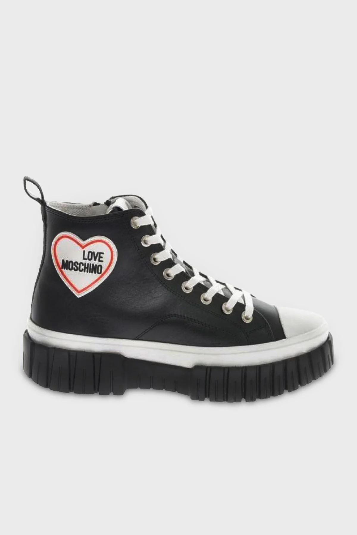 Love Moschino Hakiki Deri Bilekli Sneaker Bayan Ayakkabı JA15595G1GIA0000 SİYAH - 1
