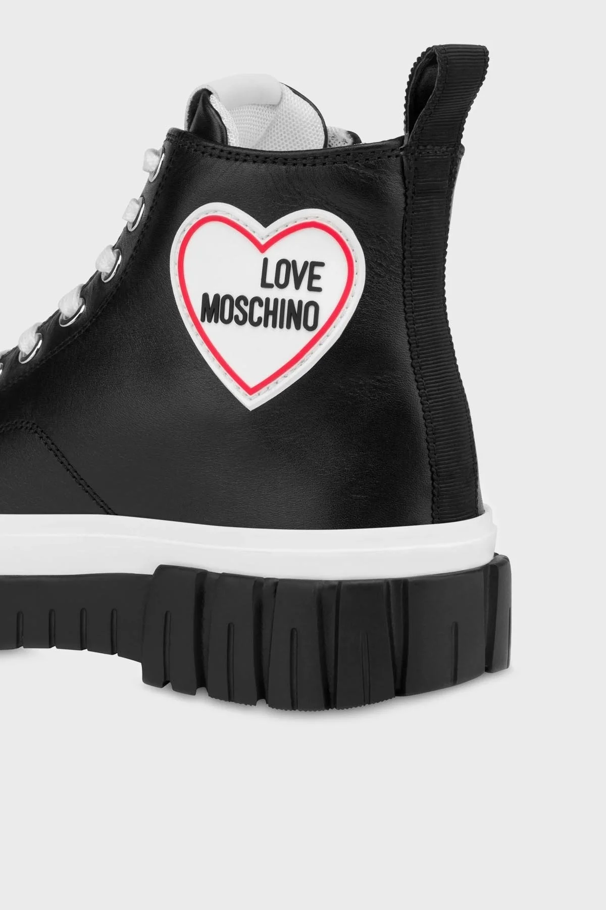 Love Moschino Hakiki Deri Bilekli Sneaker Bayan Ayakkabı JA15595G1GIA0000 SİYAH - 4