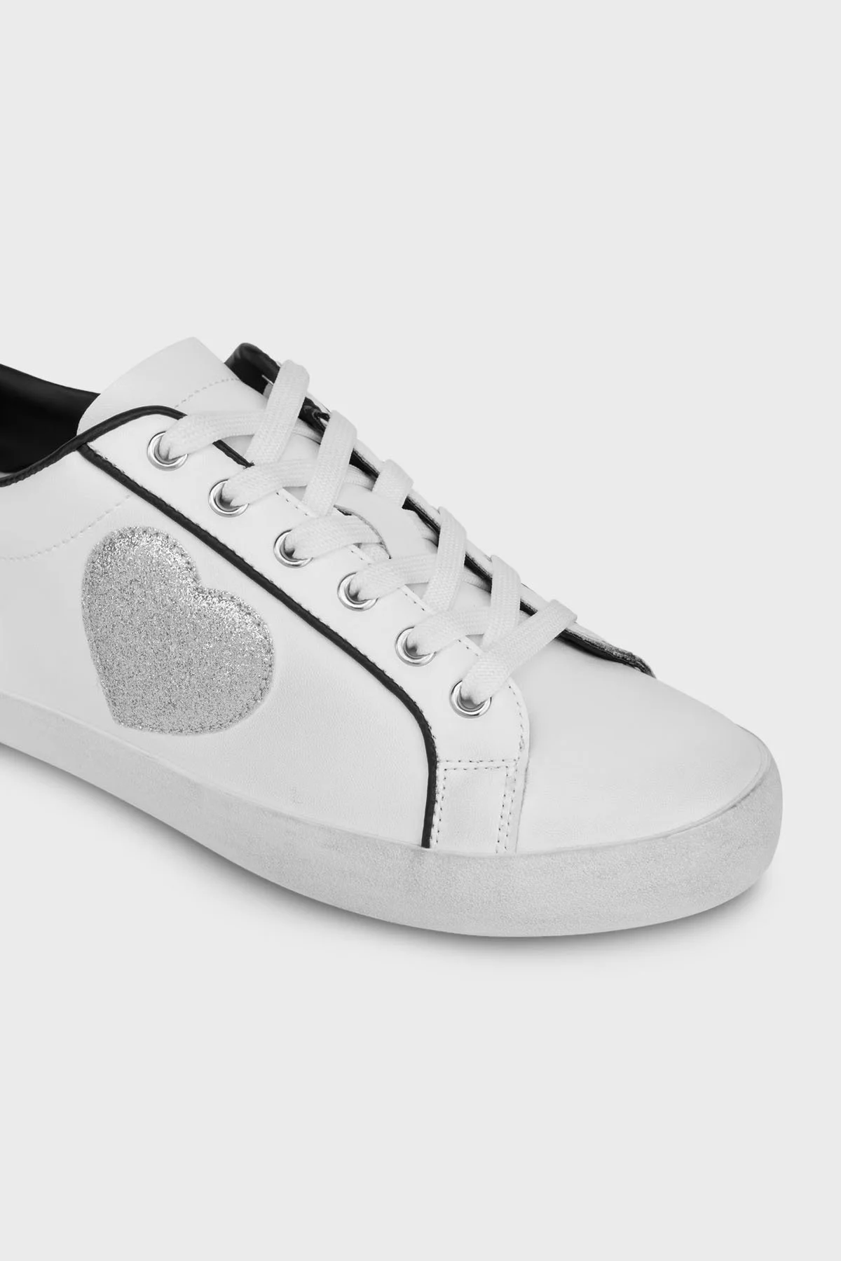 Love Moschino Hakiki Deri Sneaker Bayan Ayakkabı JA15502G0IIAD10A BEYAZ - 4