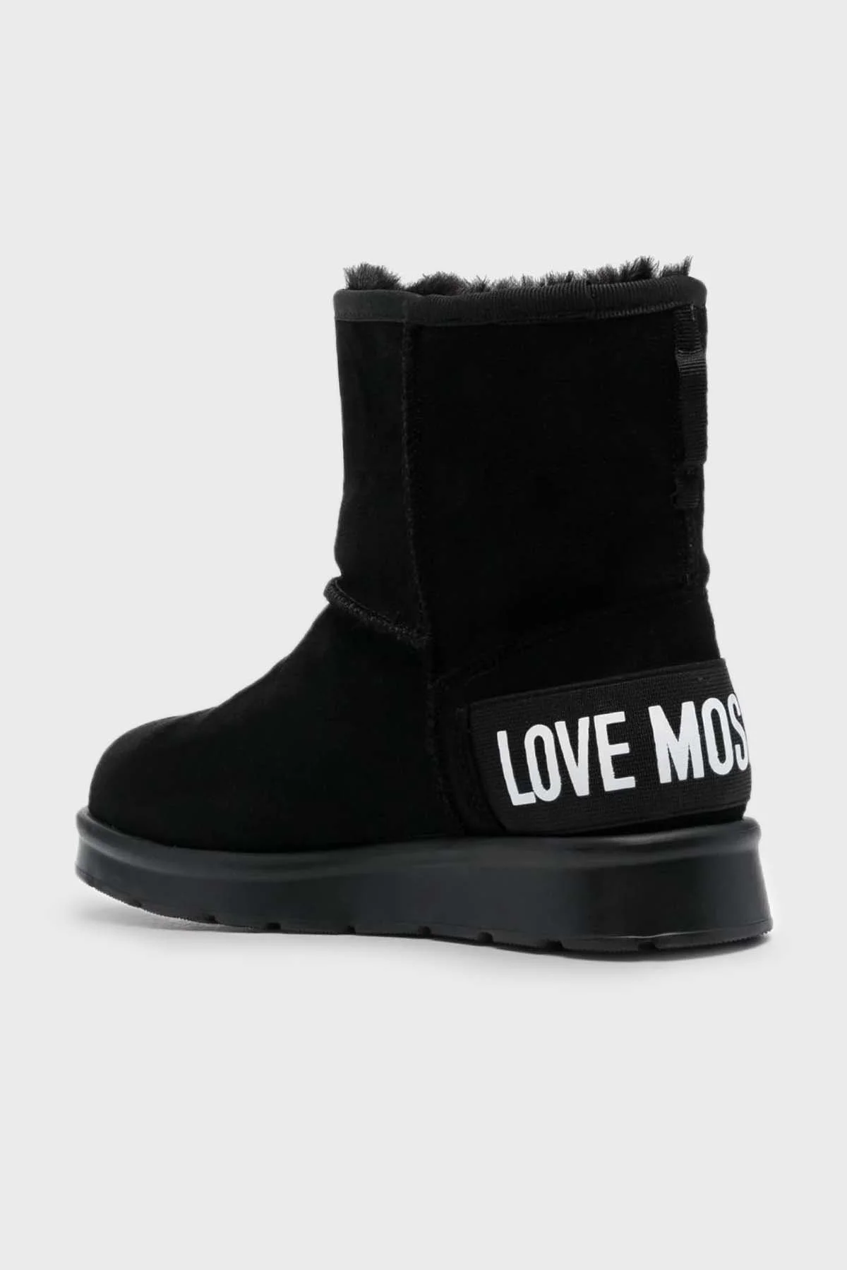 Love Moschino İçi Yumuşak Tüylü Süet Bayan Bot JA24423H0HJA5000 SİYAH - 3
