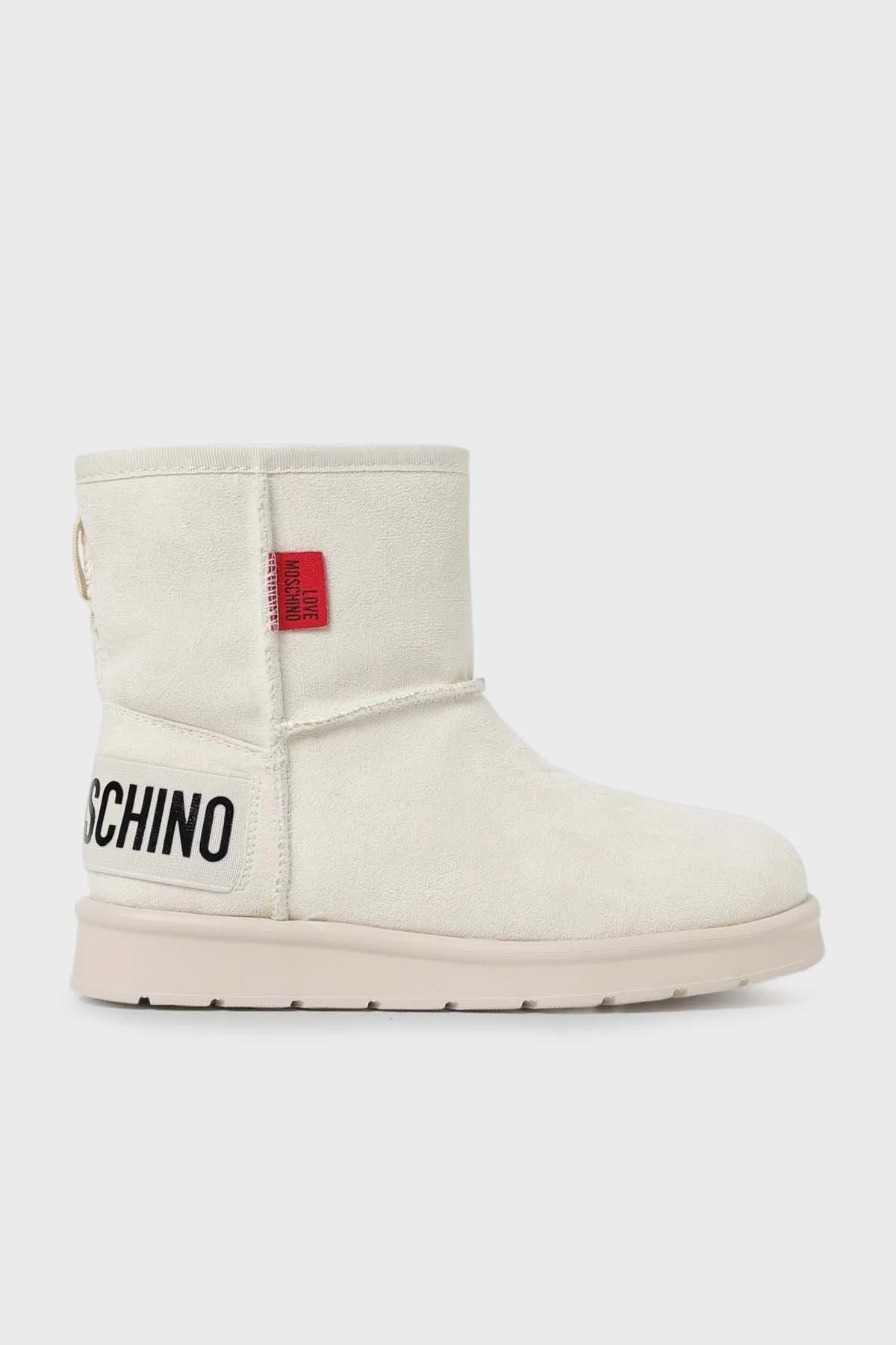 Love Moschino İçi Yumuşak Tüylü Süet Bayan Bot JA24423H0HJA5120 EKRU - 1