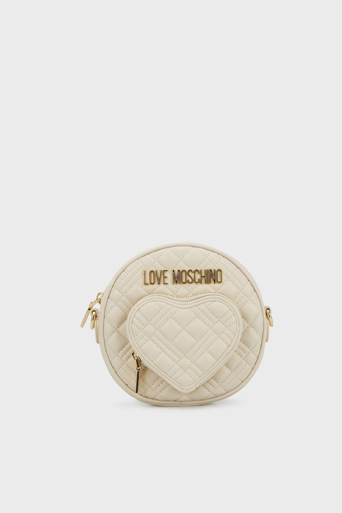 Love Moschino Kalp Cep Detaylı Omuz Ve Çapraz Askılı Zincirli Bayan Çanta JC4067PP1HLA0110 EKRU - 1