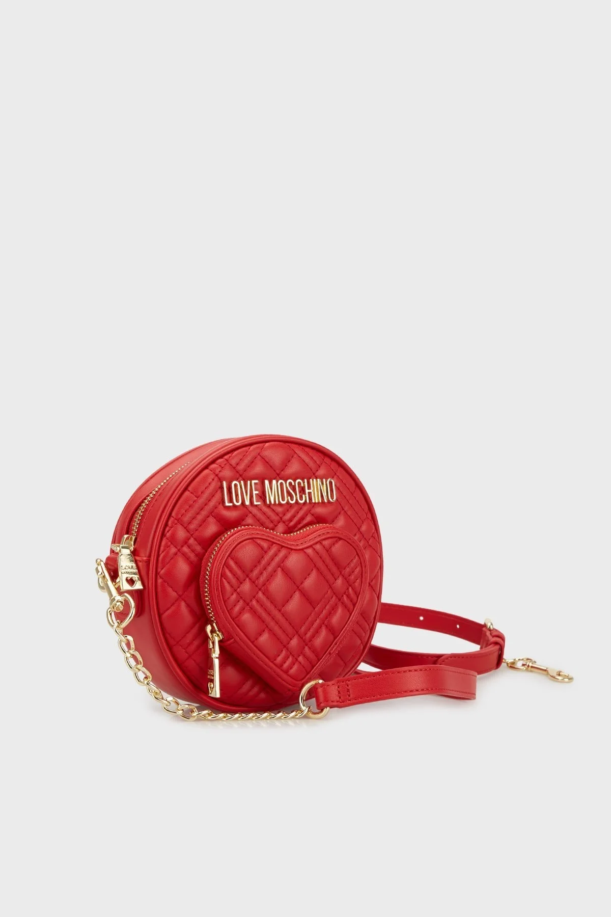 Love Moschino Kalp Cep Detaylı Omuz Ve Çapraz Askılı Zincirli Bayan Çanta JC4067PP1HLA0500 KIRMIZI - 2