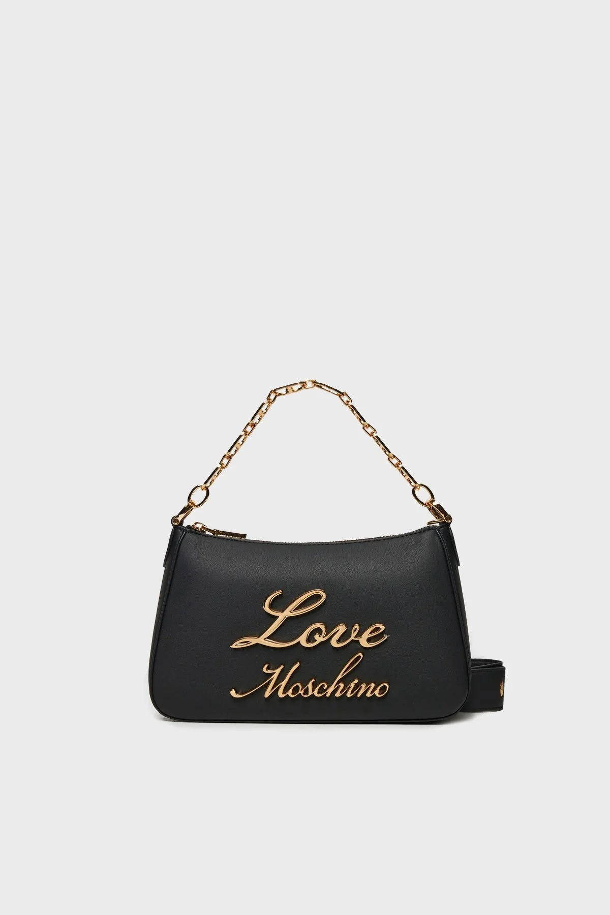 Love Moschino Kalpli Zincir Kulp Logolu Bayan Çanta JC4313PP0LKK0000 SİYAH - 1