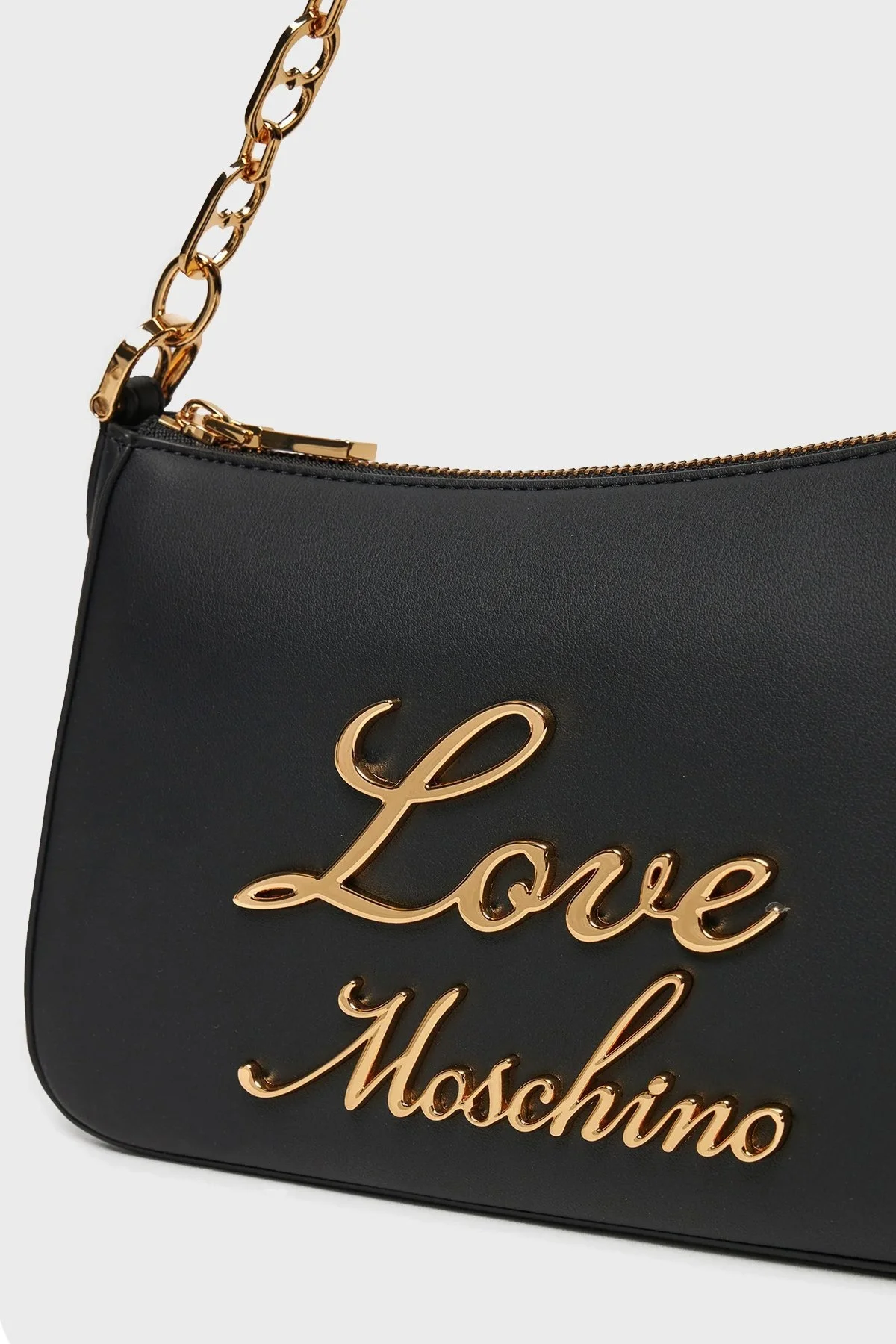 Love Moschino Kalpli Zincir Kulp Logolu Bayan Çanta JC4313PP0LKK0000 SİYAH - 3