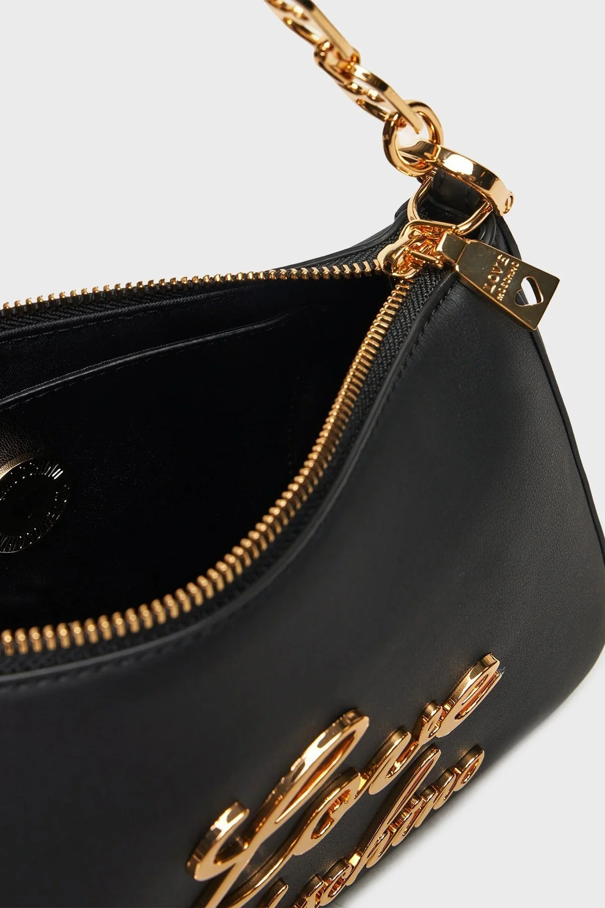 Love Moschino Kalpli Zincir Kulp Logolu Bayan Çanta JC4313PP0LKK0000 SİYAH - 4