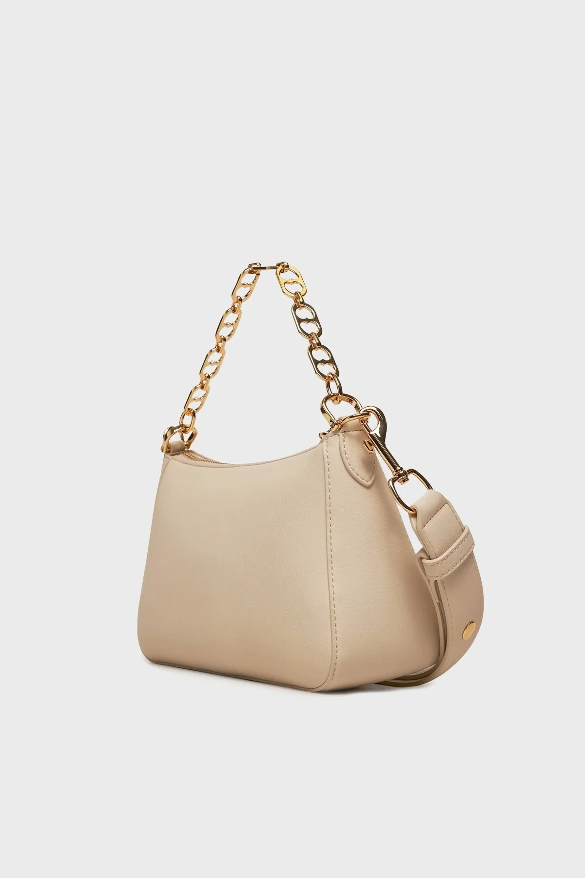 Love Moschino Kalpli Zincir Kulp Logolu Bayan Çanta JC4313PP0LKK0110 BEJ - 5