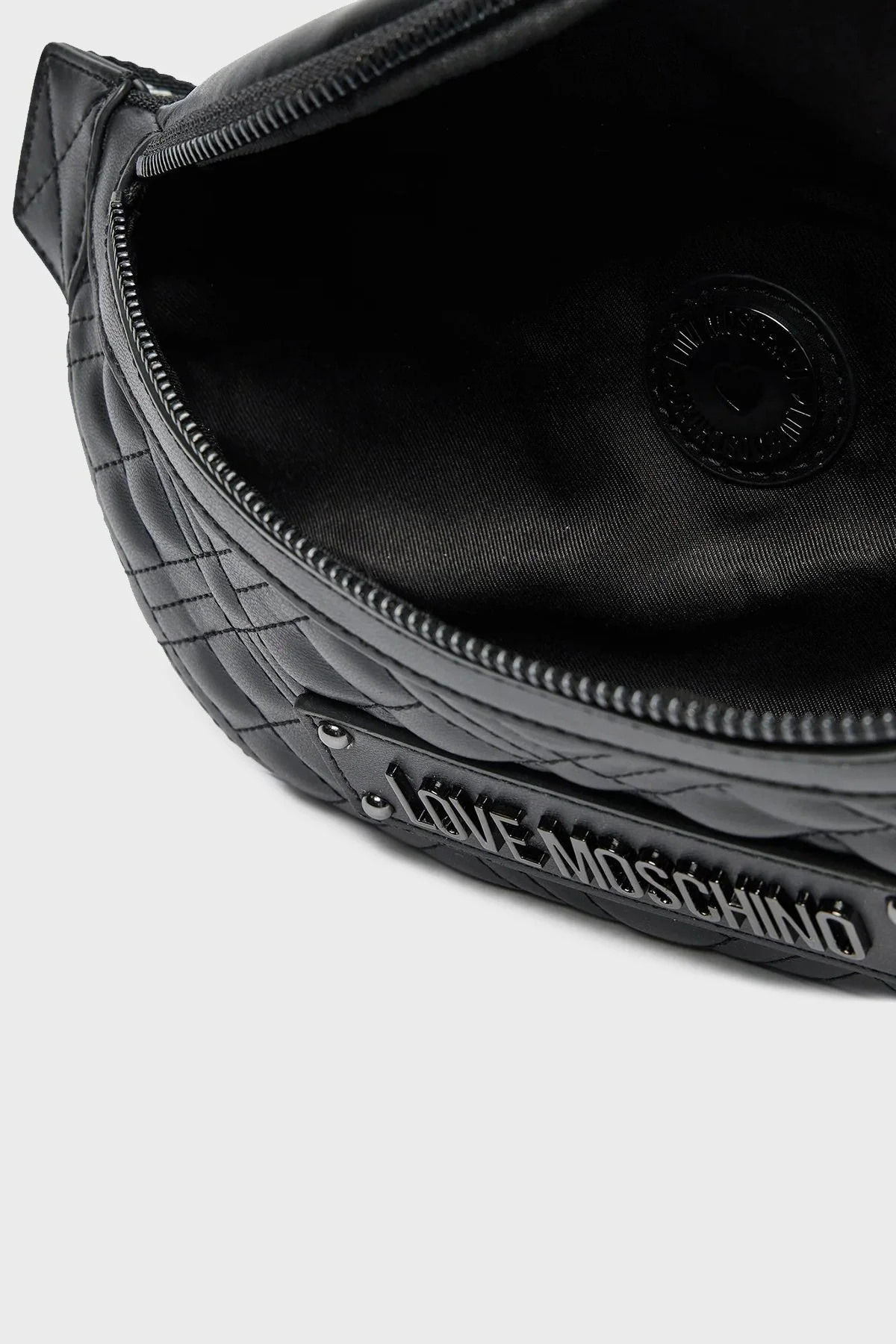 Love Moschino Kapitoneli Ayarlanabilir Askılı Bayan Bel Çantası JC4003PP1LLA000A SİYAH - 4