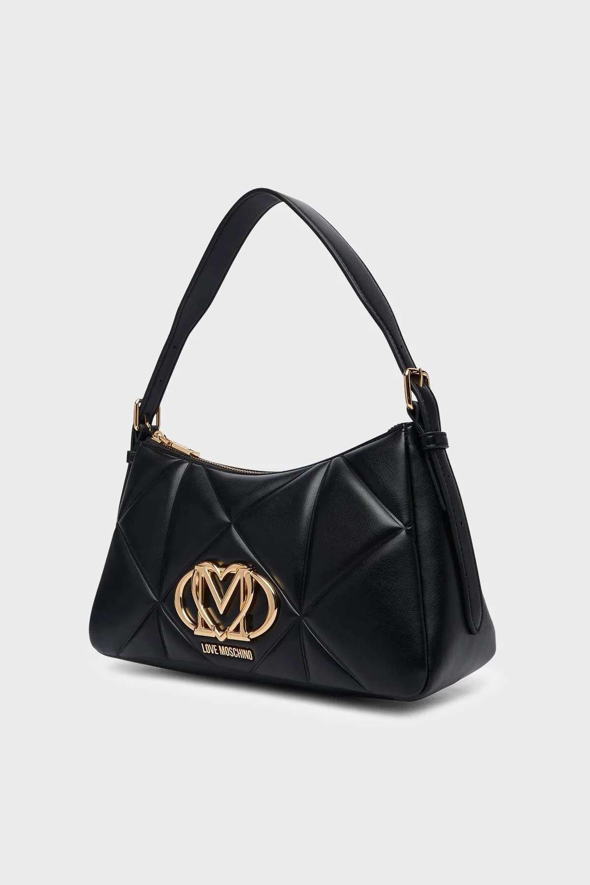 Love Moschino Kapitoneli Ayarlanabilir Askılı Kadın Çanta JC4032PP1PLC0000 Siyah - 4