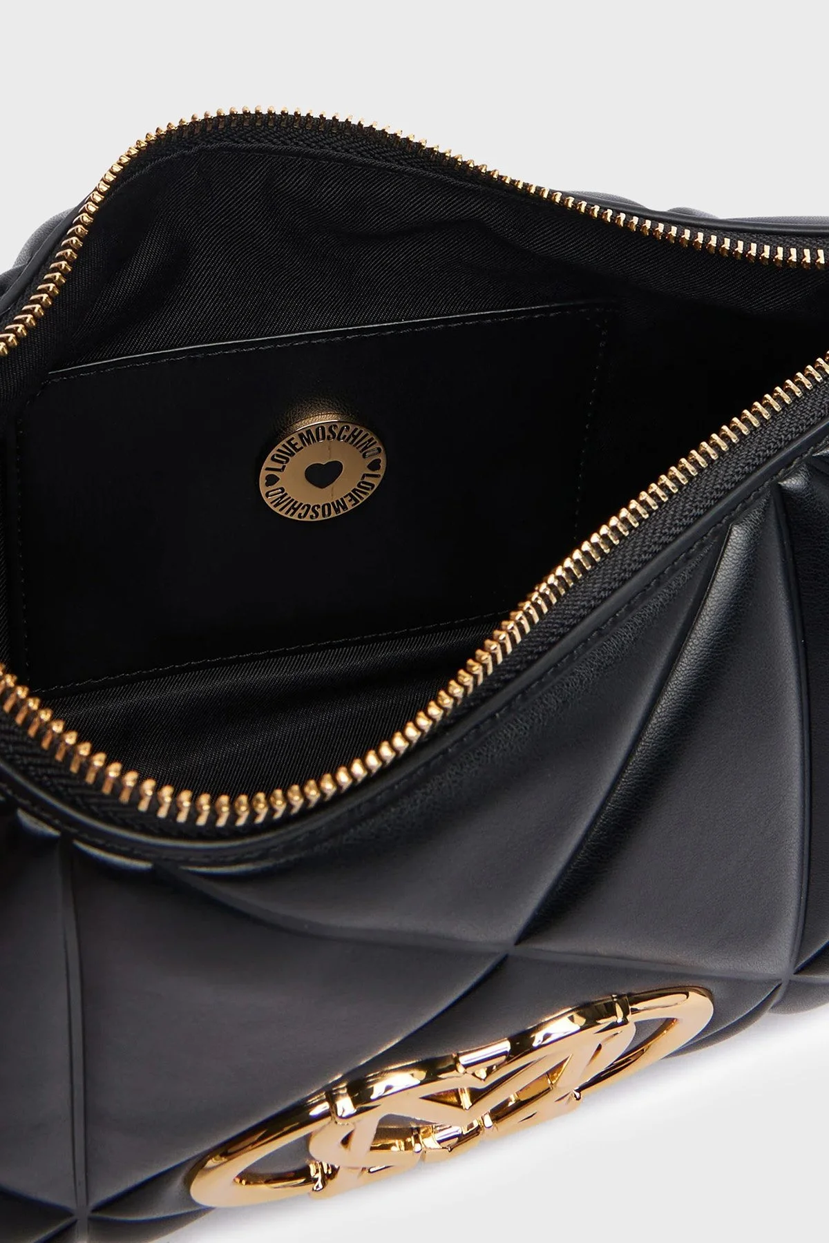 Love Moschino Kapitoneli Ayarlanabilir Askılı Kadın Çanta JC4032PP1PLC0000 Siyah - 5