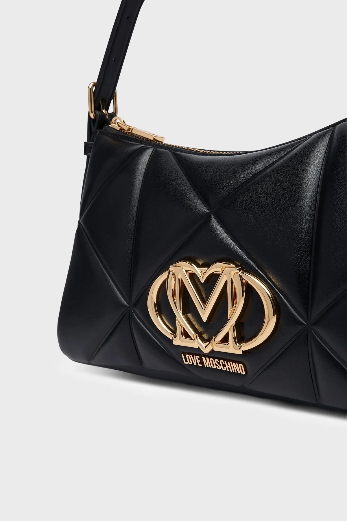 Love Moschino Kapitoneli Ayarlanabilir Askılı Kadın Çanta JC4032PP1PLC0000 Siyah - 6