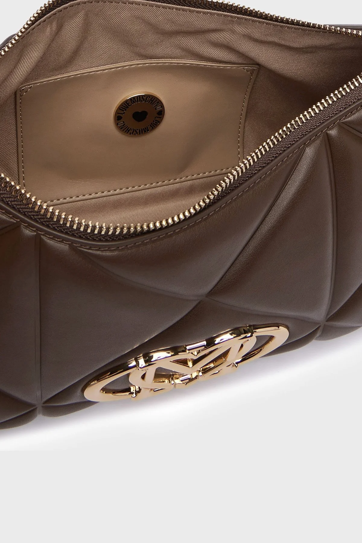 Love Moschino Kapitoneli Ayarlanabilir Askılı Kadın Çanta JC4032PP1PLC0300 Kahve - 5
