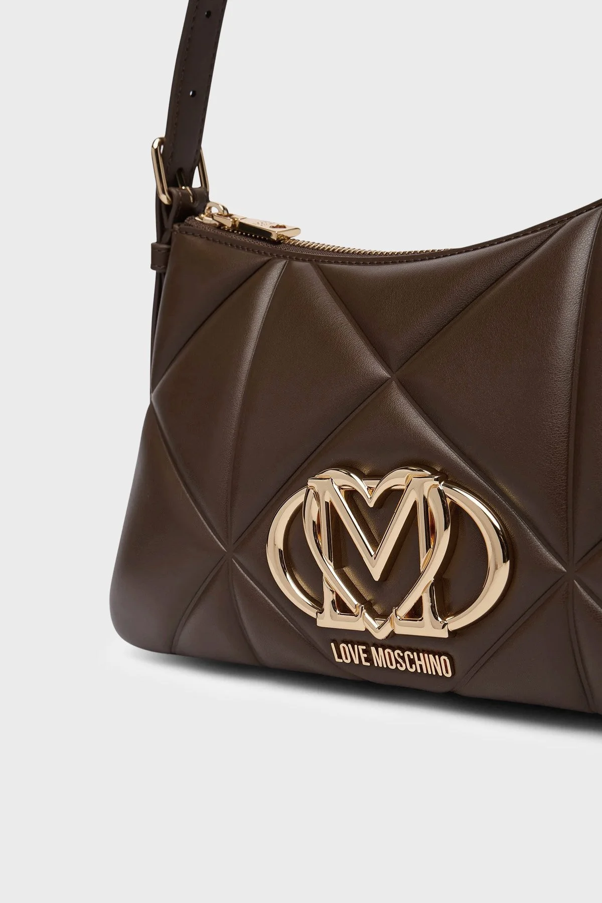 Love Moschino Kapitoneli Ayarlanabilir Askılı Kadın Çanta JC4032PP1PLC0300 Kahve - 6