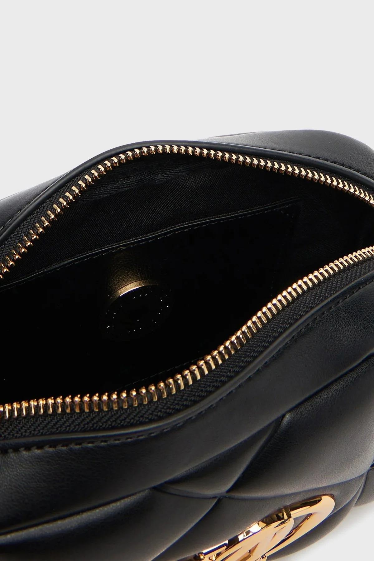 Love Moschino Kapitoneli Ayarlanabilir Zincir Askılı Bayan Çanta JC4038PP1NLC0000 SİYAH - 4