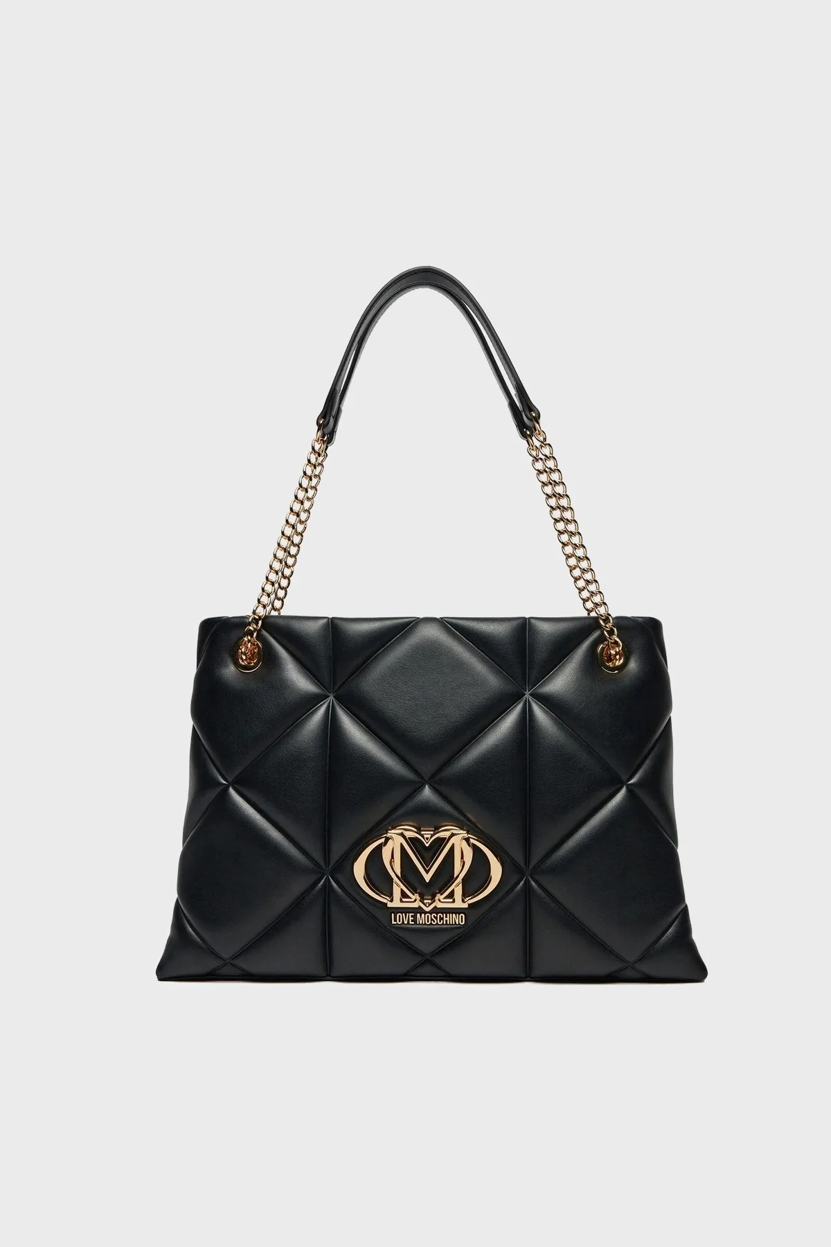 Love Moschino Kapitoneli Ayarlanabilir Zincir Askılı Bayan Çanta JC4040PP1MLC0000 SİYAH - 1