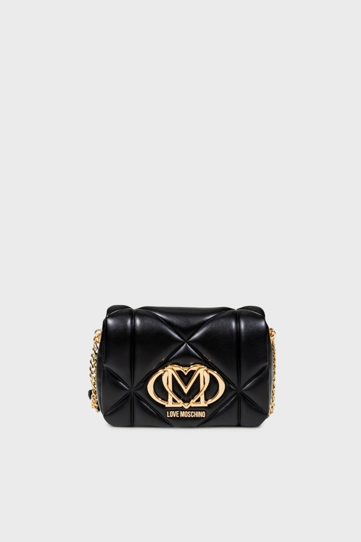 Love Moschino Kapitoneli Ayarlanabilir Zincir Askılı Bayan Çanta JC4084PP1NLC0000 SİYAH - 1